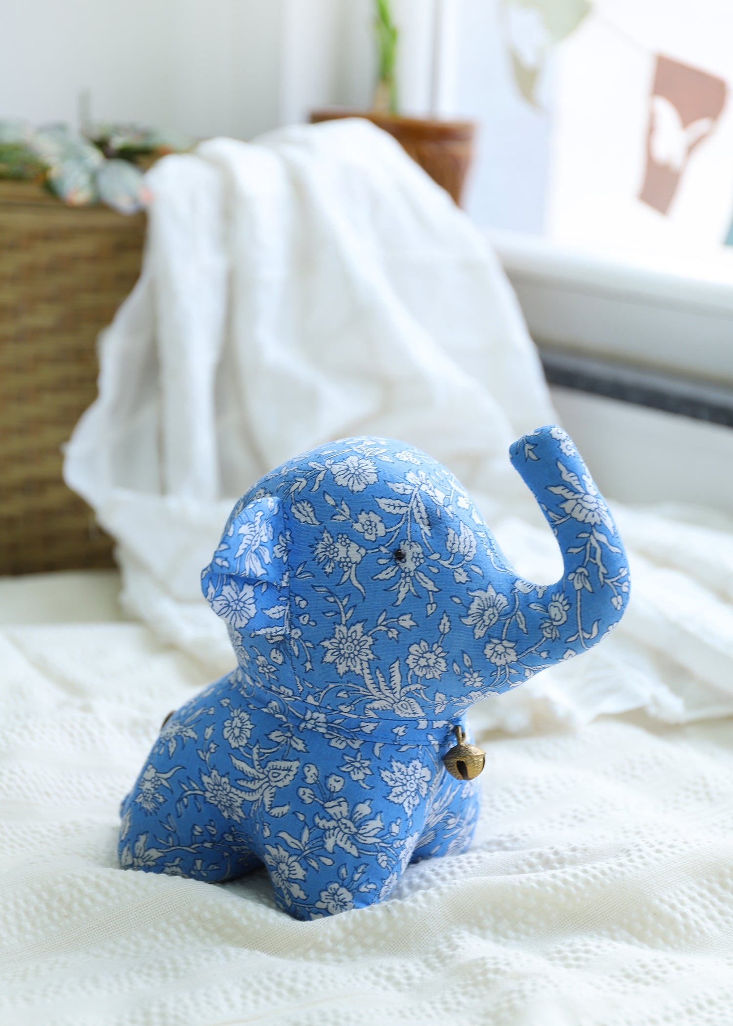 Titan Elephant Plush Toy-Blue