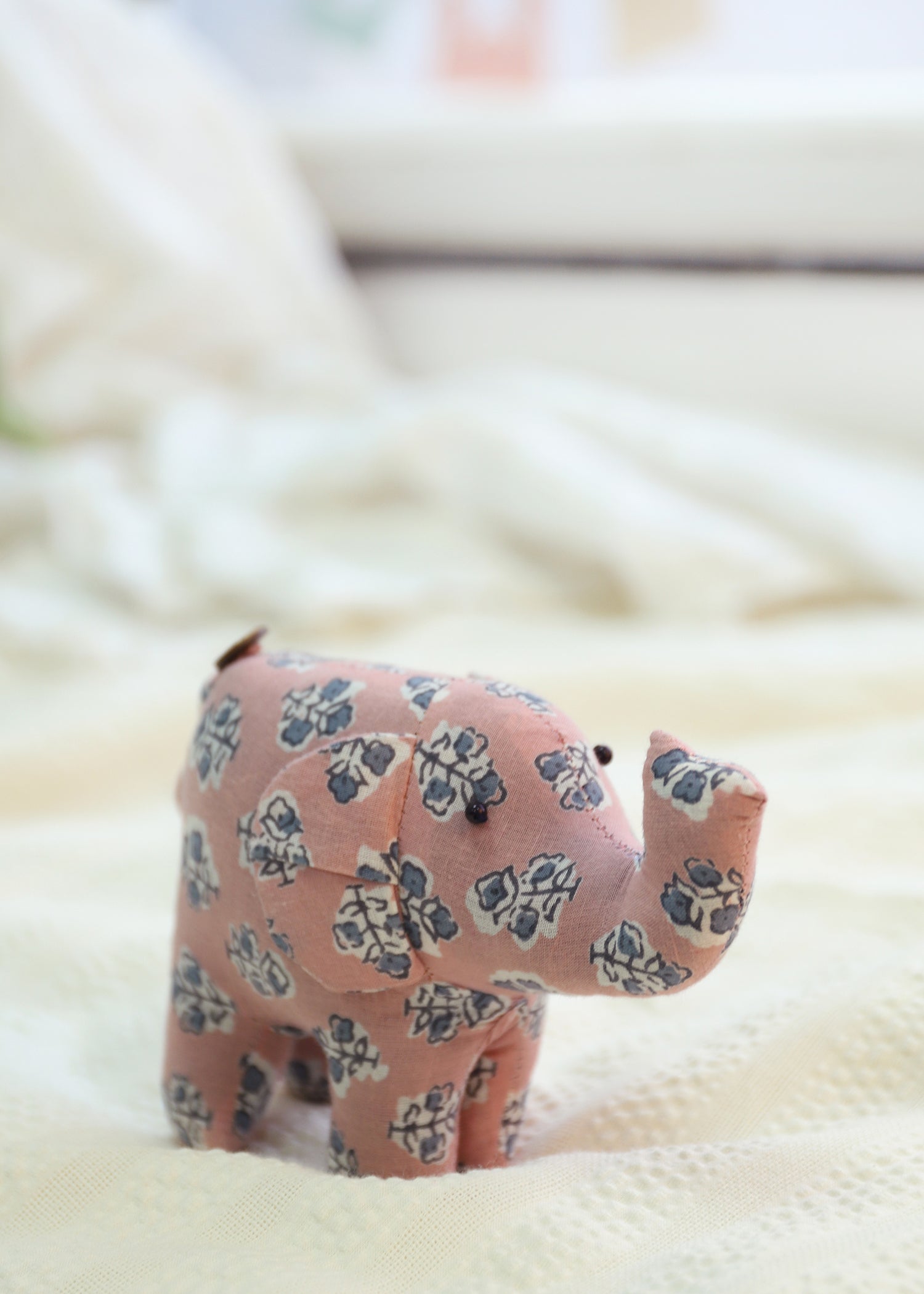 Jumbo Elepahnt Plush Toy-Dull Pink