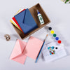 Multicolor DIY Blockprinting Kit for Notecards in Paisely