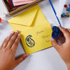 Multicolor DIY Blockprinting Kit for Notecards in Paisely