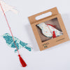 Multicolor Handmade Paper Bird Dangler Set of 2