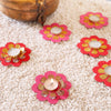 Mulicolor Marigold Floor Décor Set of 6