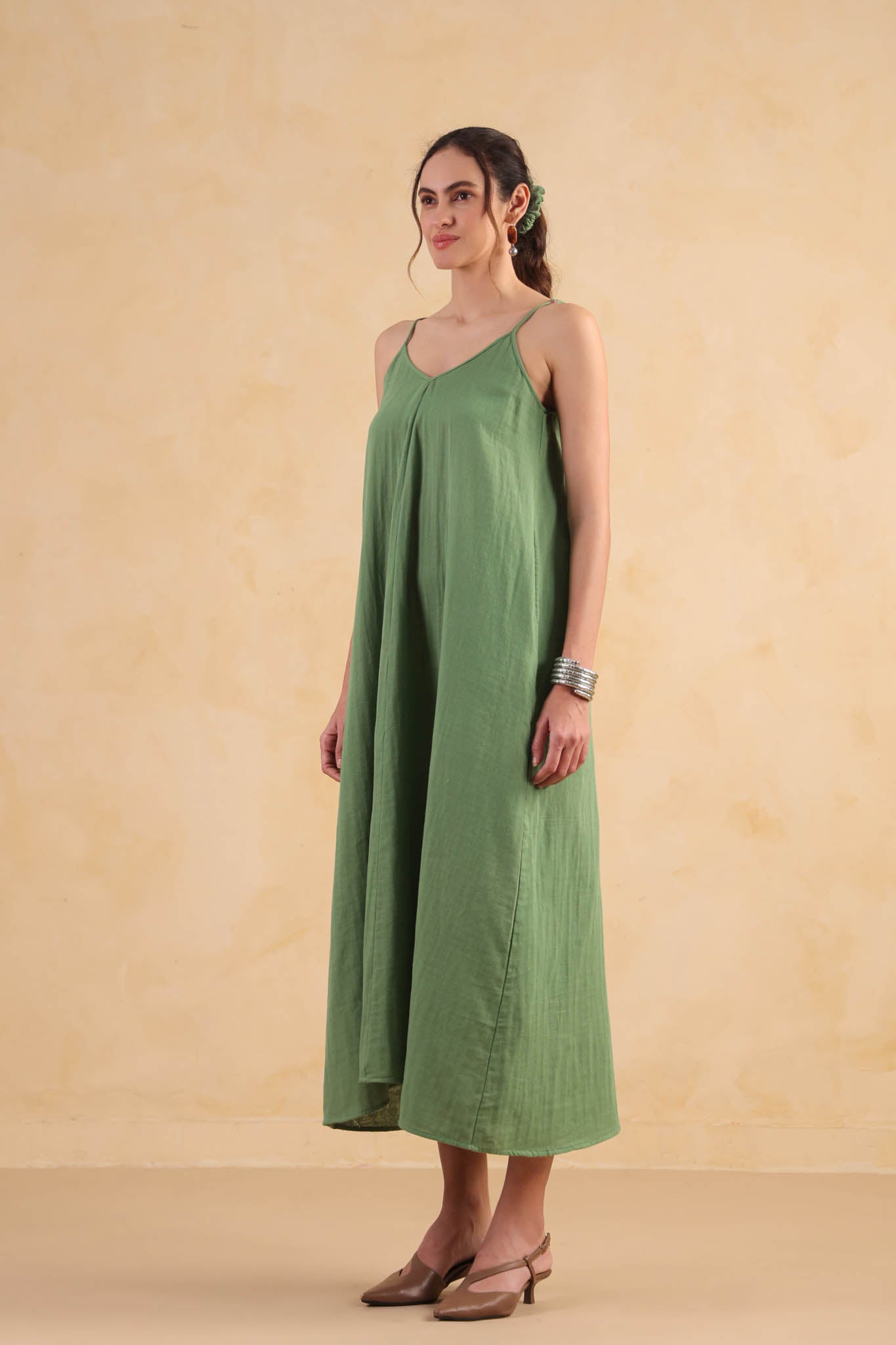 Slip Dress – Turf Green