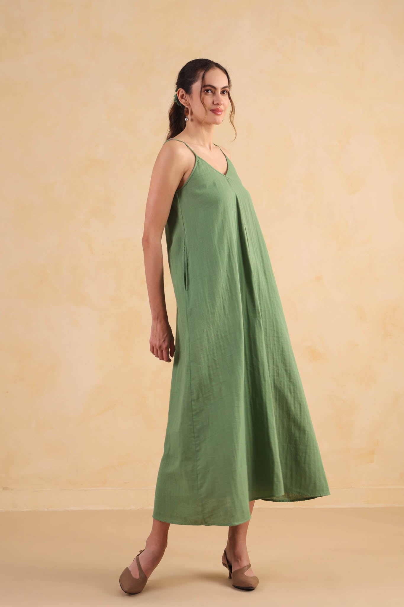 Slip Dress – Turf Green