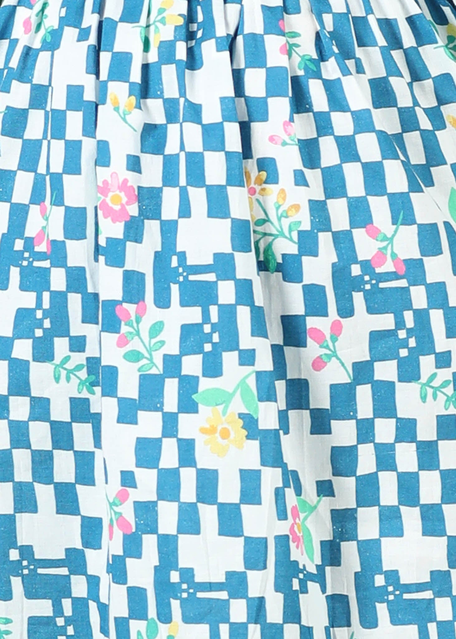 Scarlet Cotton Dress – Blue (6M–12 Yrs)