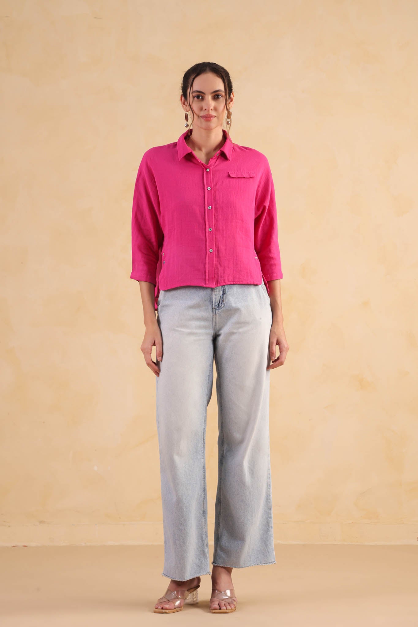 Dolman Sleeve Shirt – Fuchsia