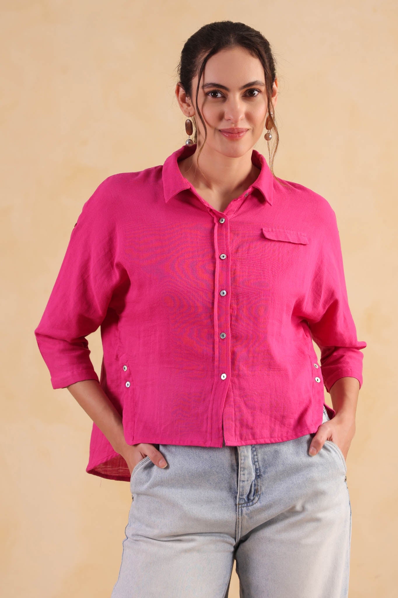 Dolman Sleeve Shirt – Fuchsia