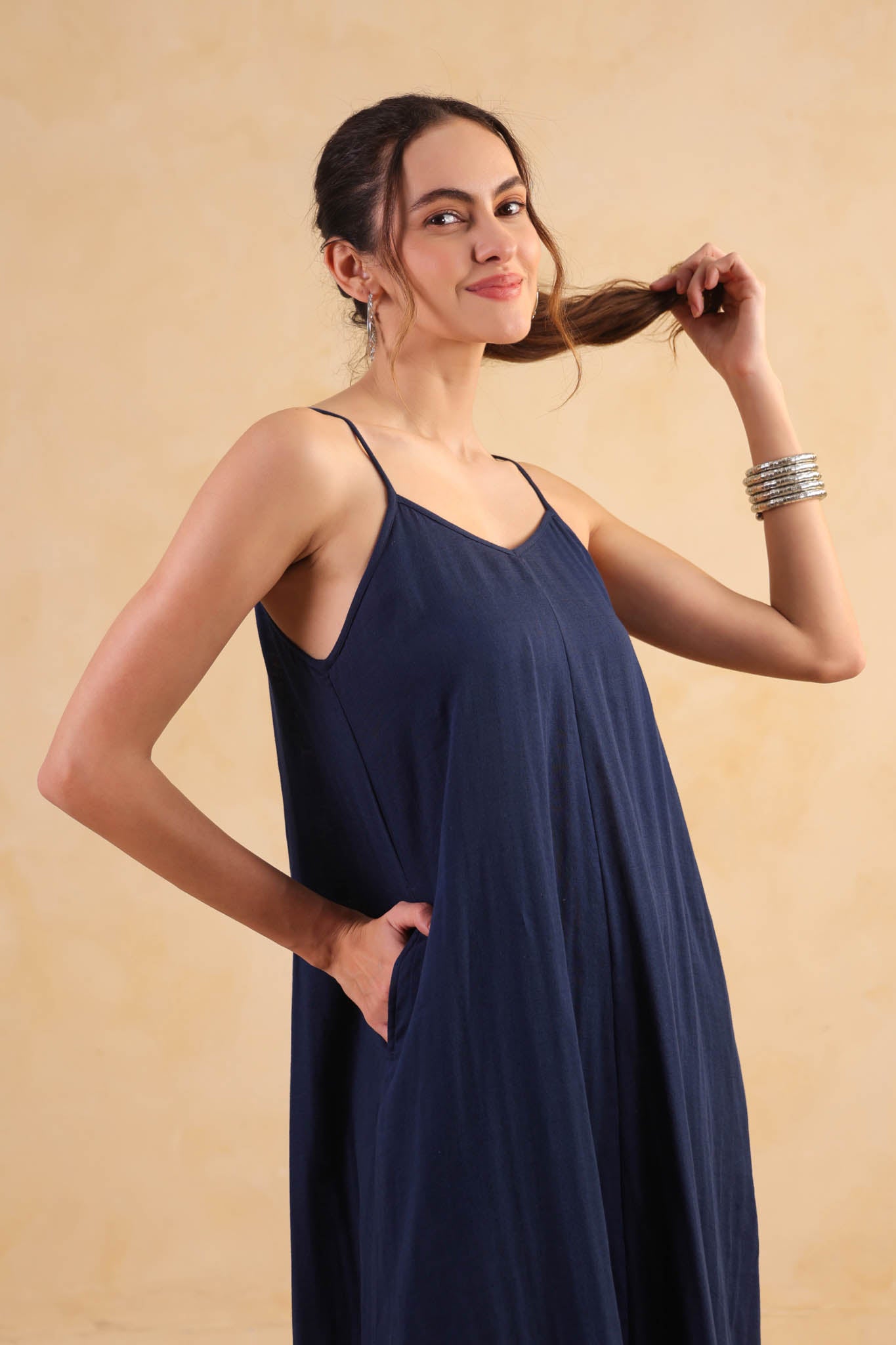 Slip Dress – Navy Blue