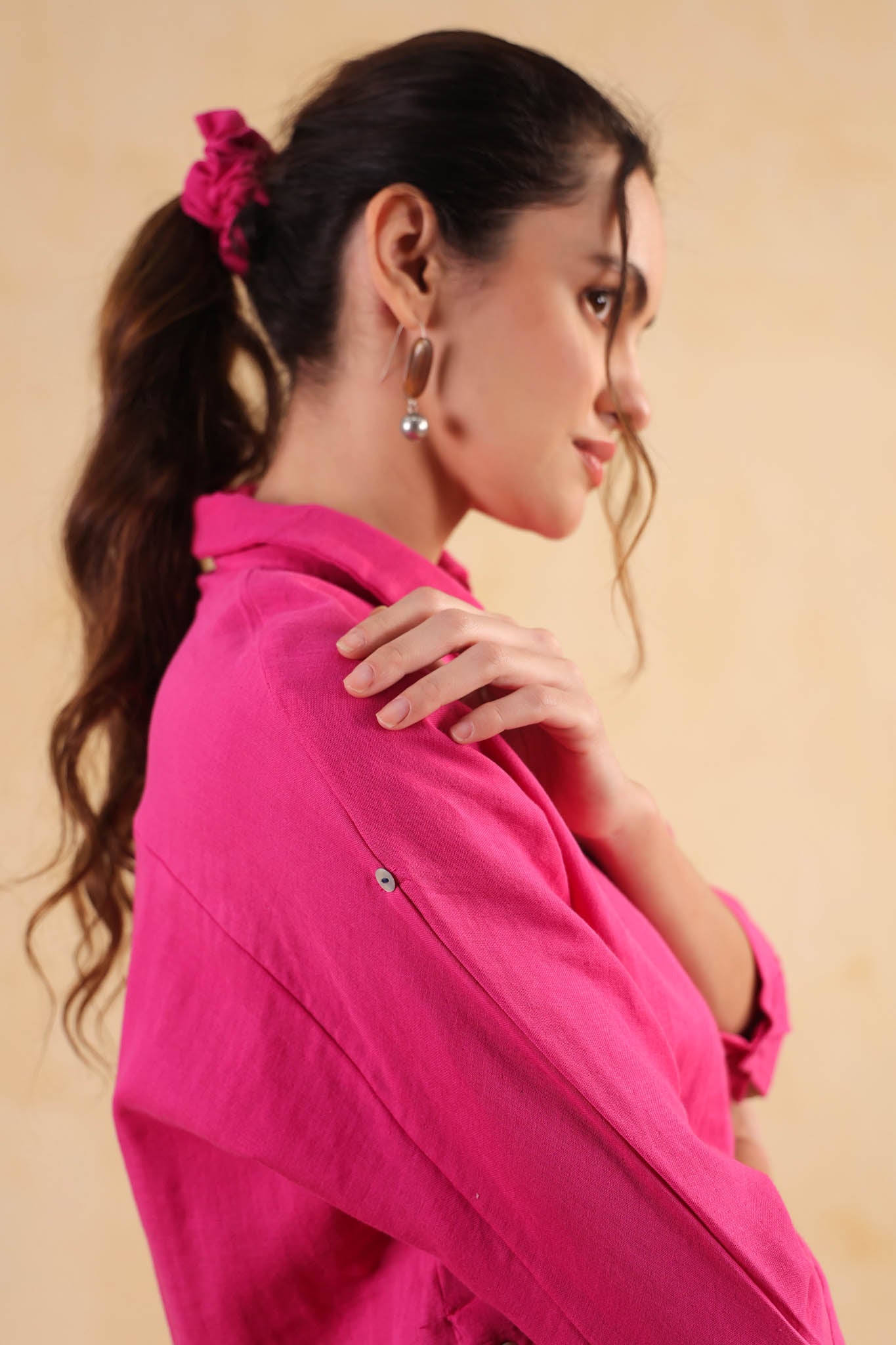 Dolman Sleeve Shirt – Fuchsia