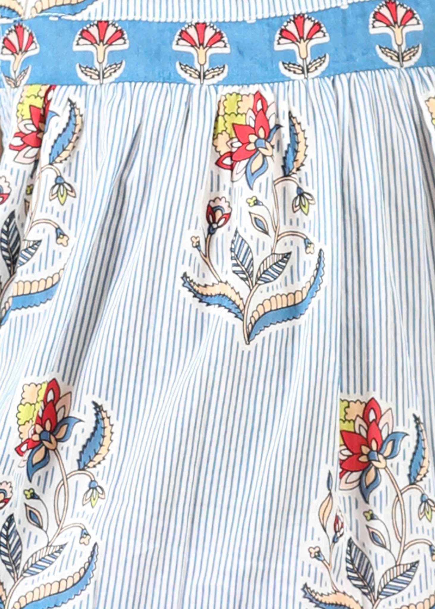 Mia Buta Cotton Dress Girls – Blue (6M–12 Yrs)
