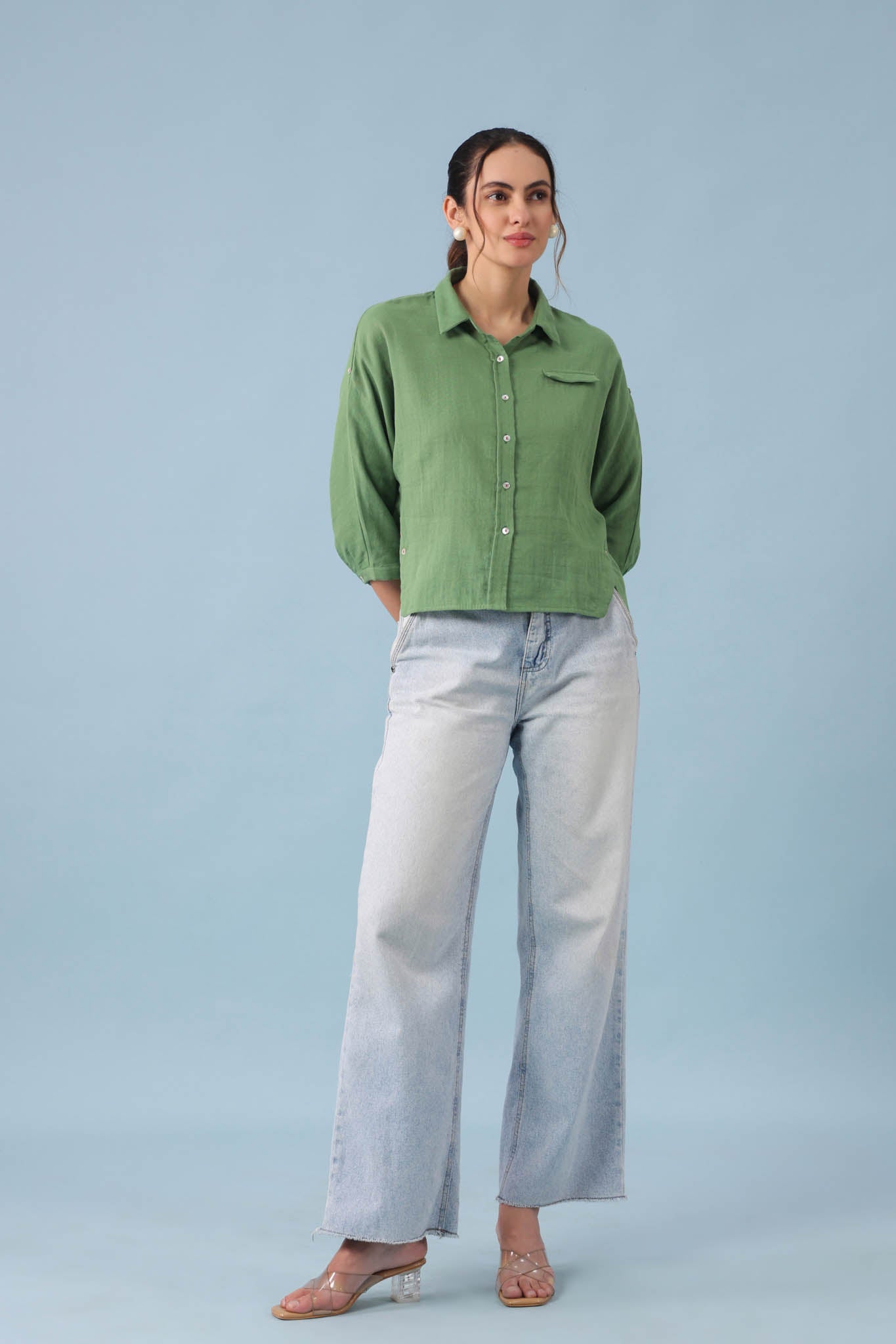 Dolman Sleeve Shirt – Turf Green