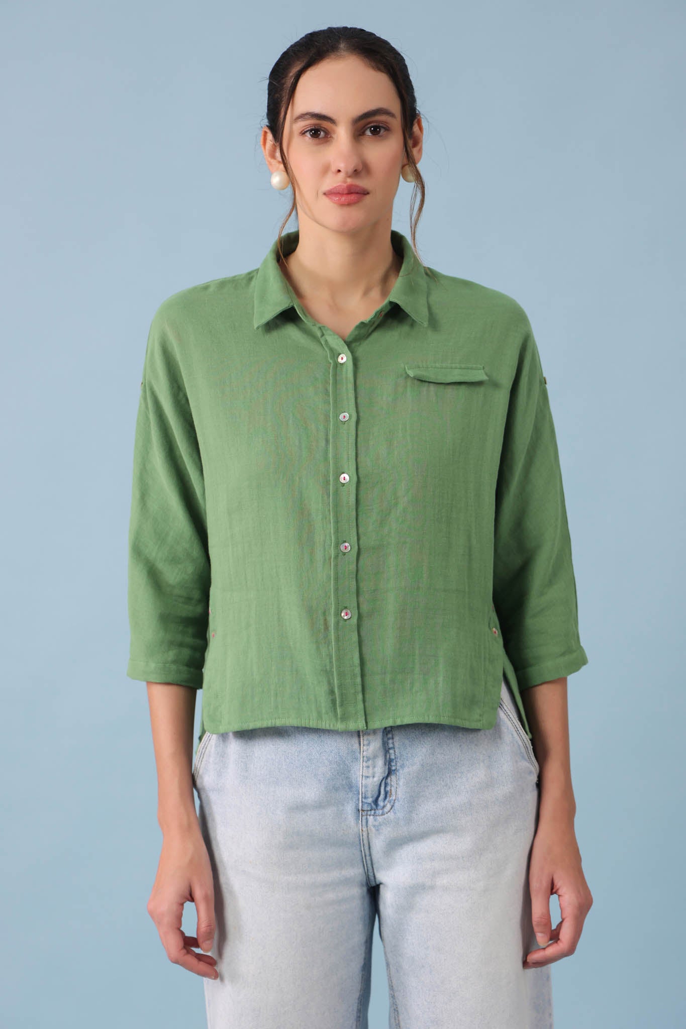 Dolman Sleeve Shirt – Turf Green