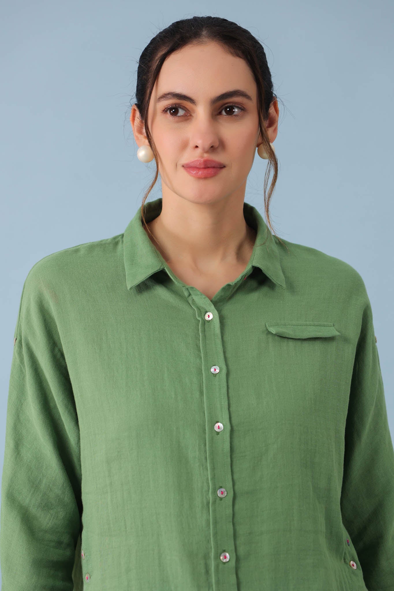 Dolman Sleeve Shirt – Turf Green