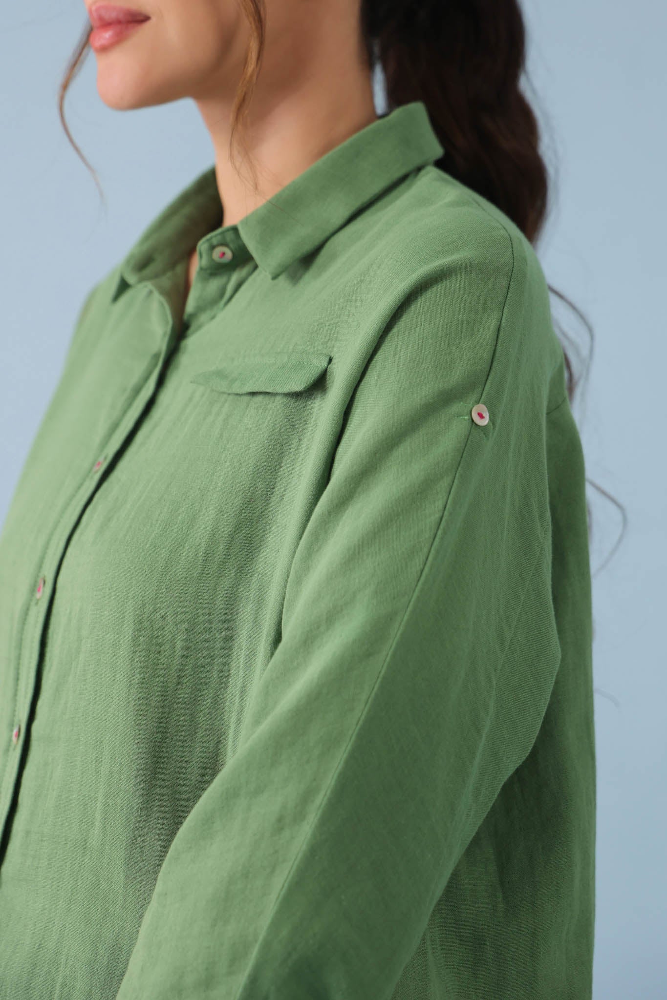 Dolman Sleeve Shirt – Turf Green