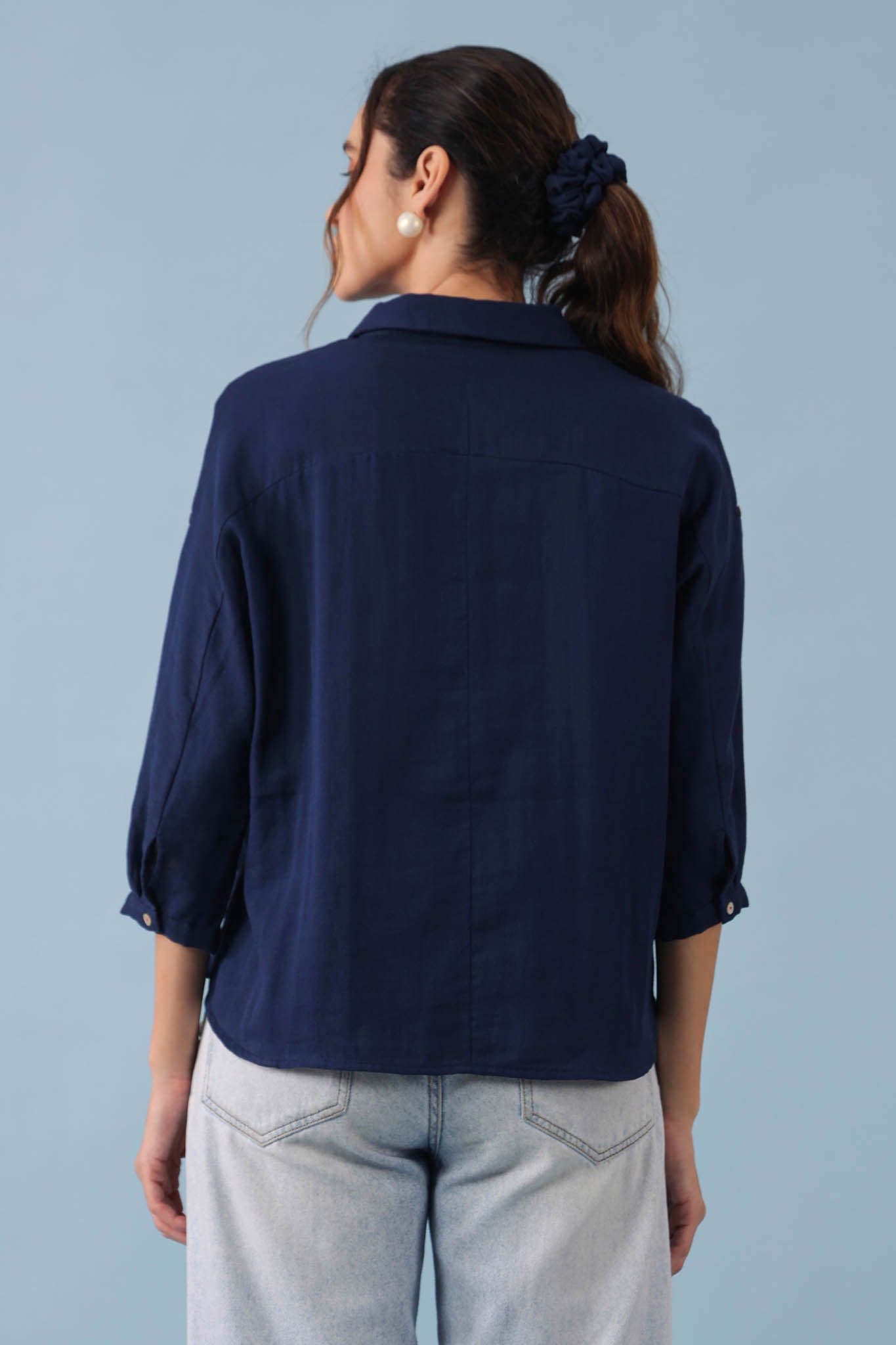 Dolman Sleeve Shirt – Blue