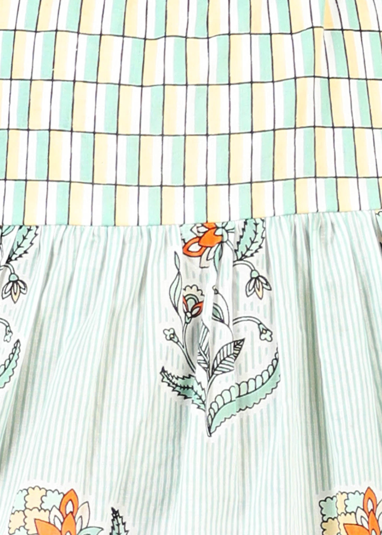 Nia Cotton Dress – Green (6M–12 Yrs)