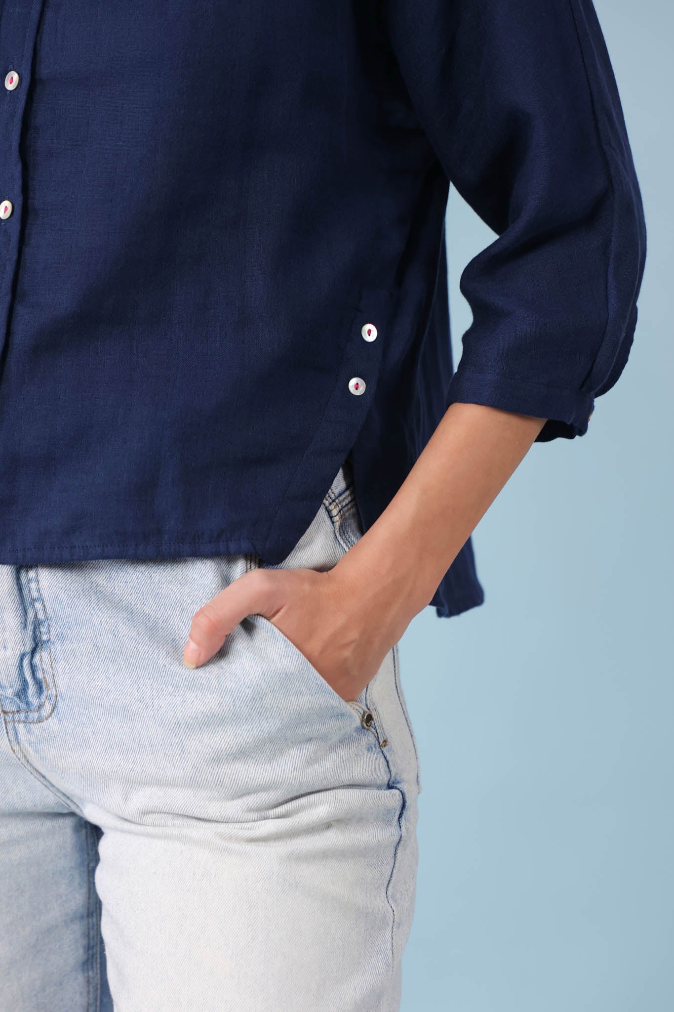 Dolman Sleeve Shirt – Blue