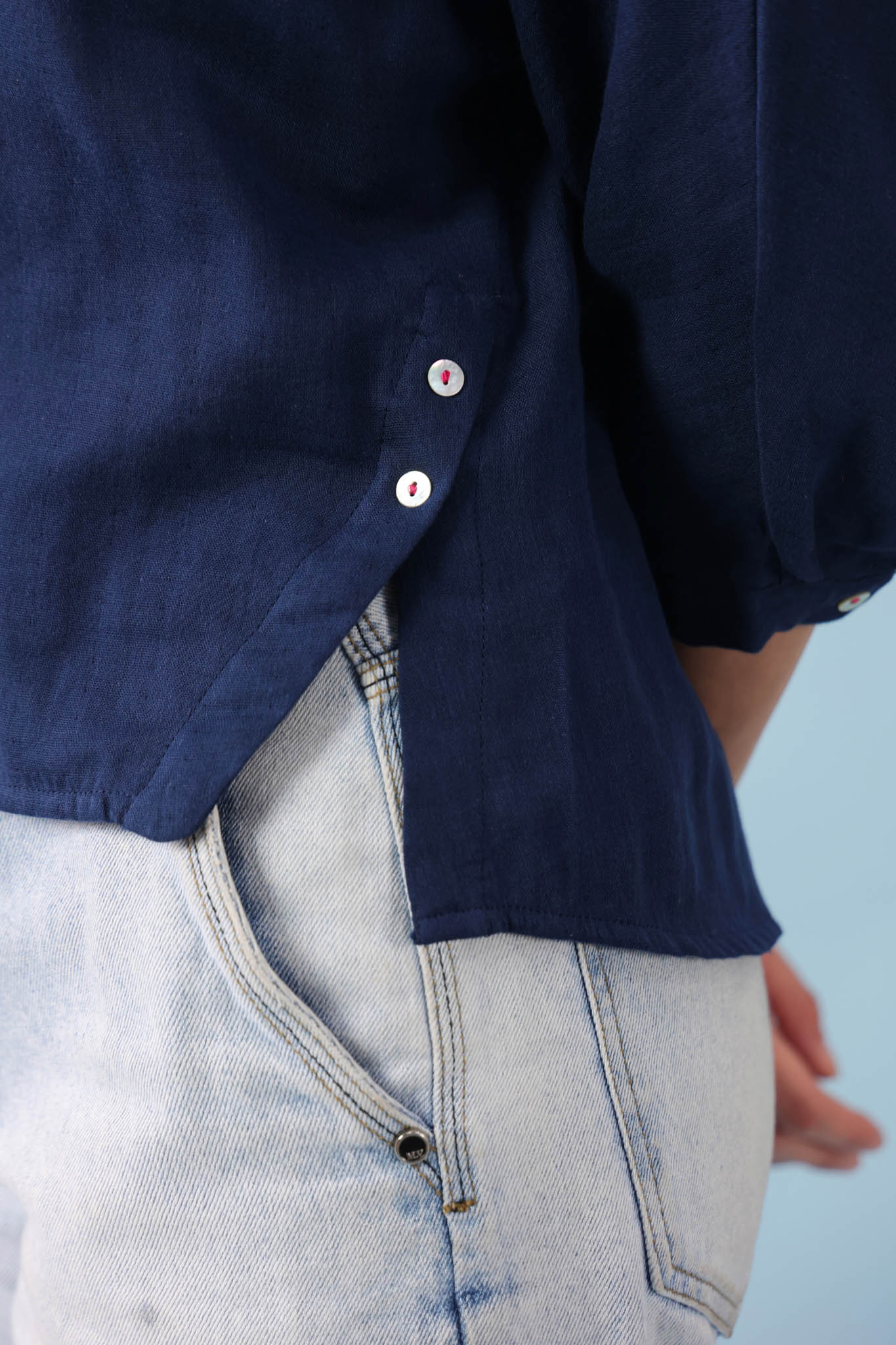 Dolman Sleeve Shirt – Blue