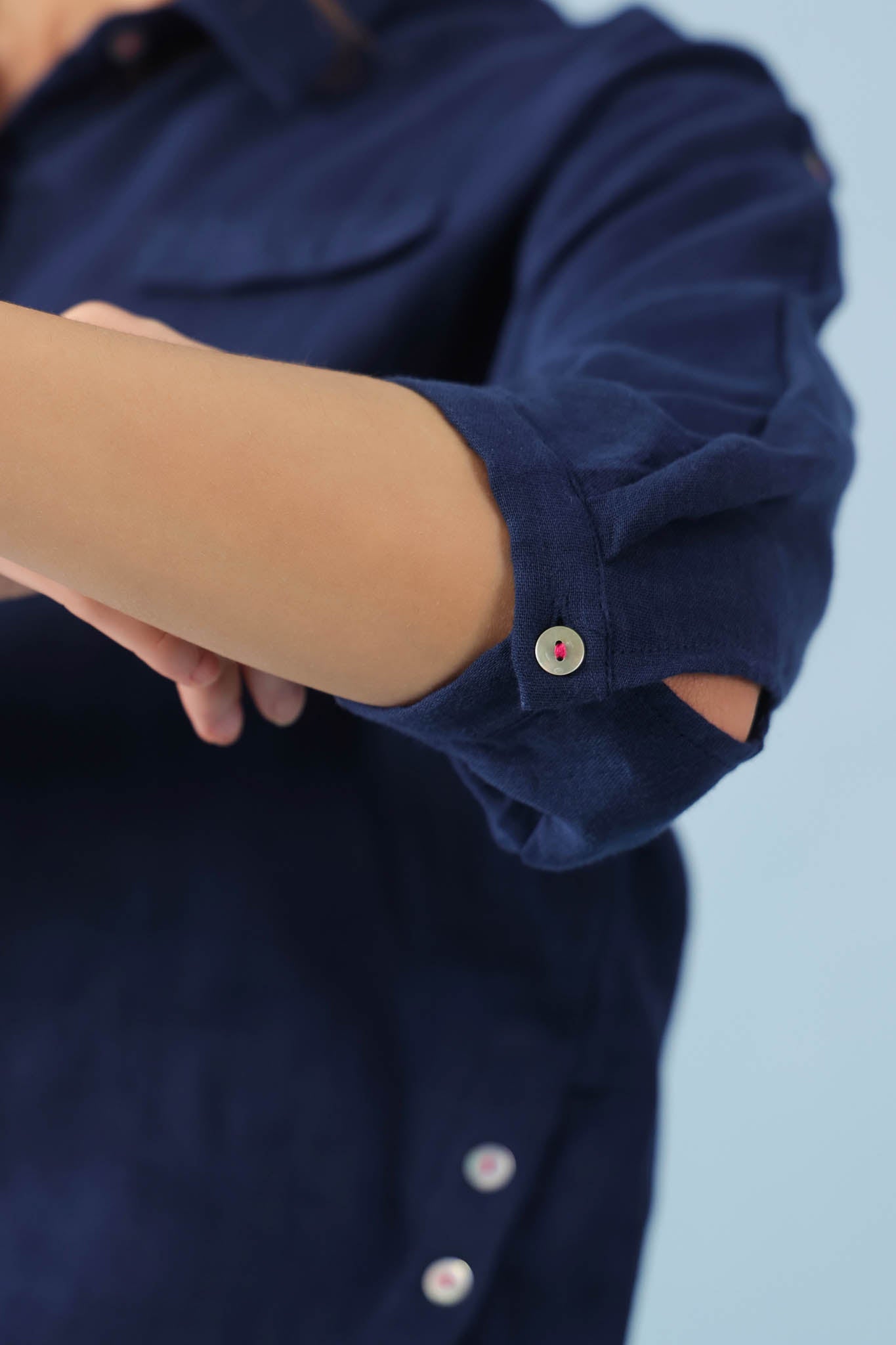 Dolman Sleeve Shirt – Blue