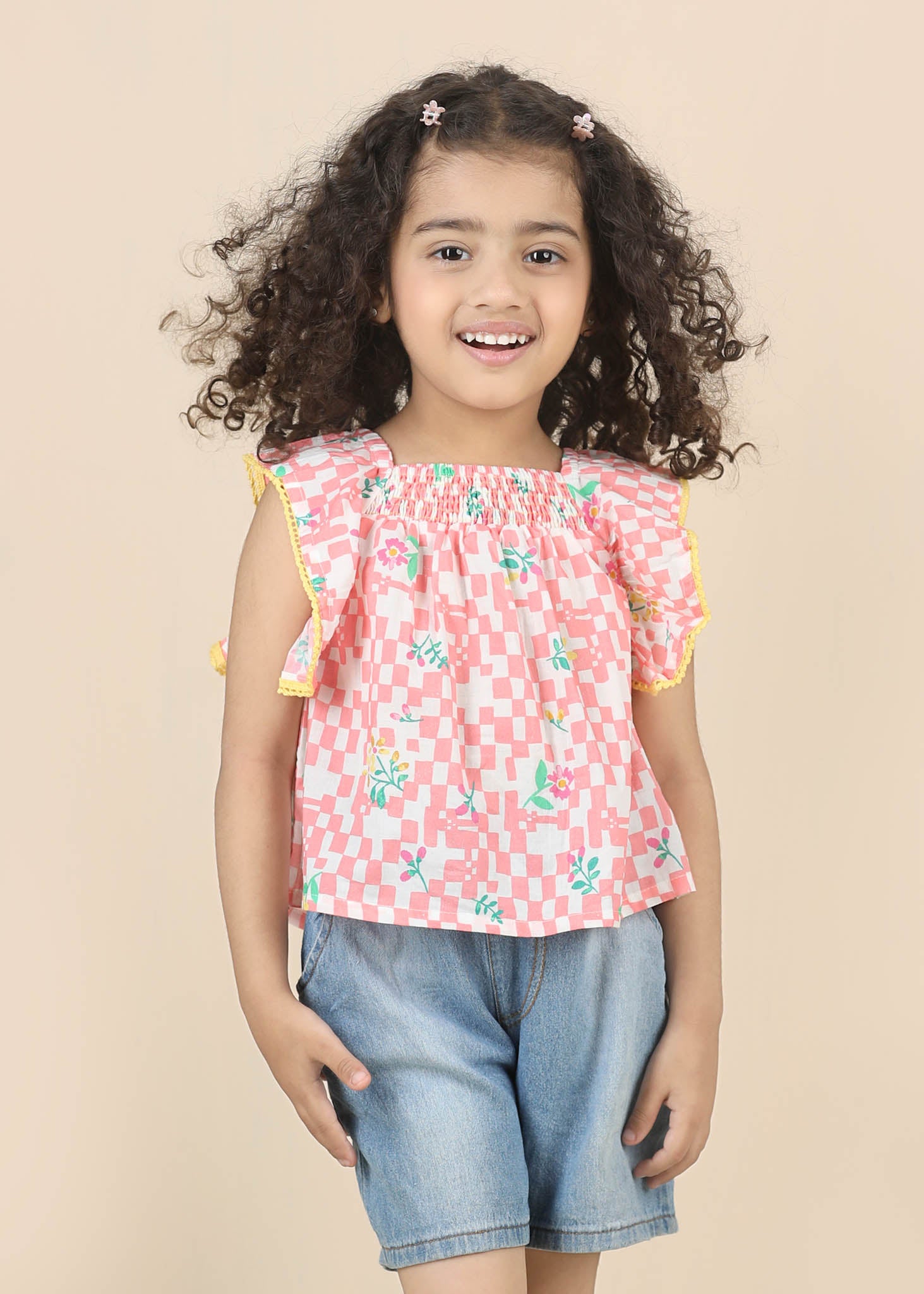 Rosy Cotton Top – Pink (6M–12 Yrs)