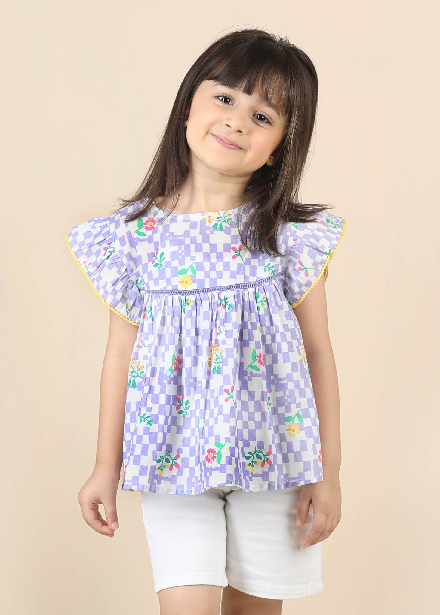 Vrishti Cotton Top – Lilac (6M–12 Yrs