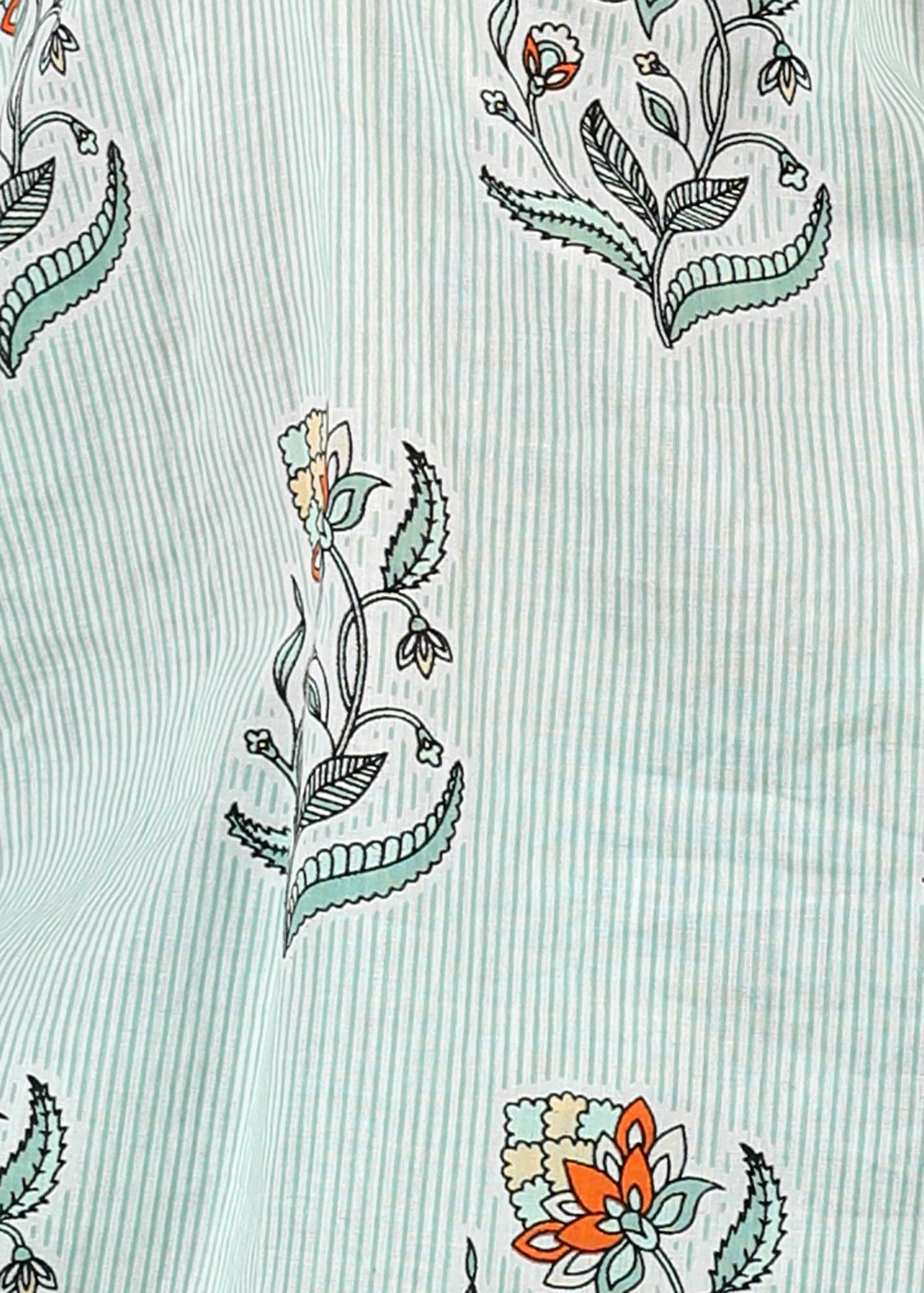 Arya Cotton Kurta Pant Set – Green (2–12 Yrs)
