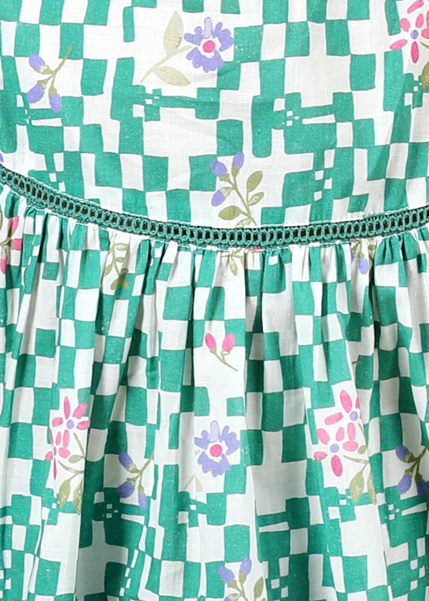 Vrishti Cotton Top – Green (6M–12 Yrs)