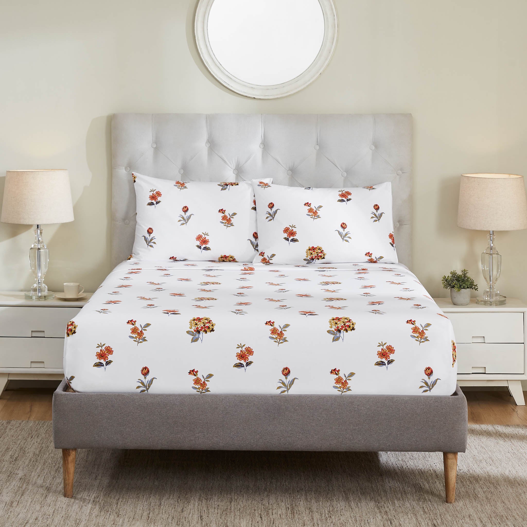 Tarangini Cotton Bedsheet – Rust Brown