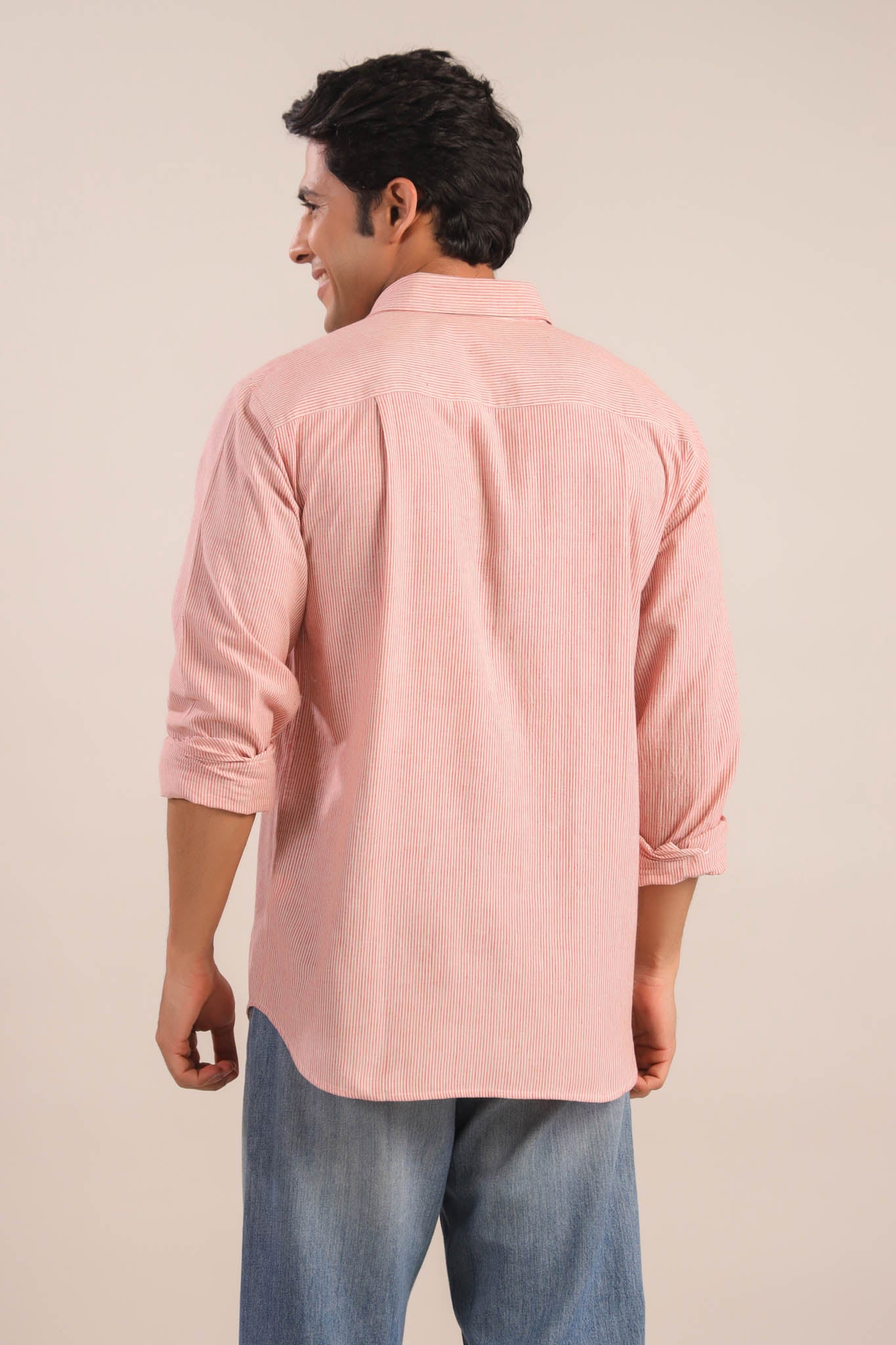 Full Sleeves Collar Shirt-Red