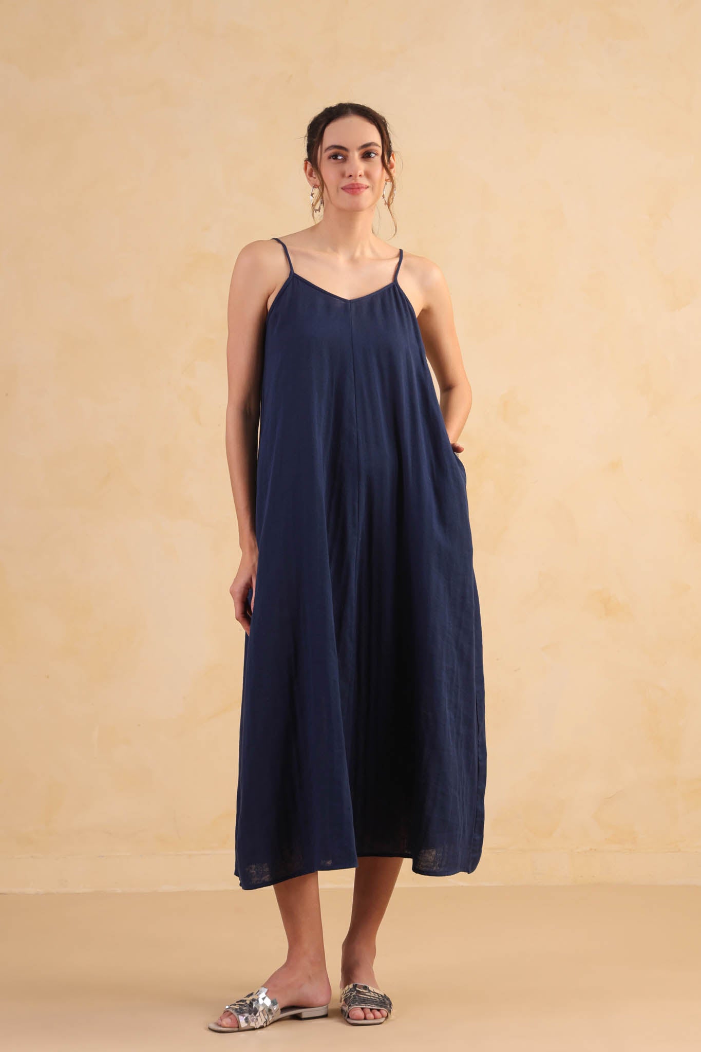 Slip Dress – Navy Blue