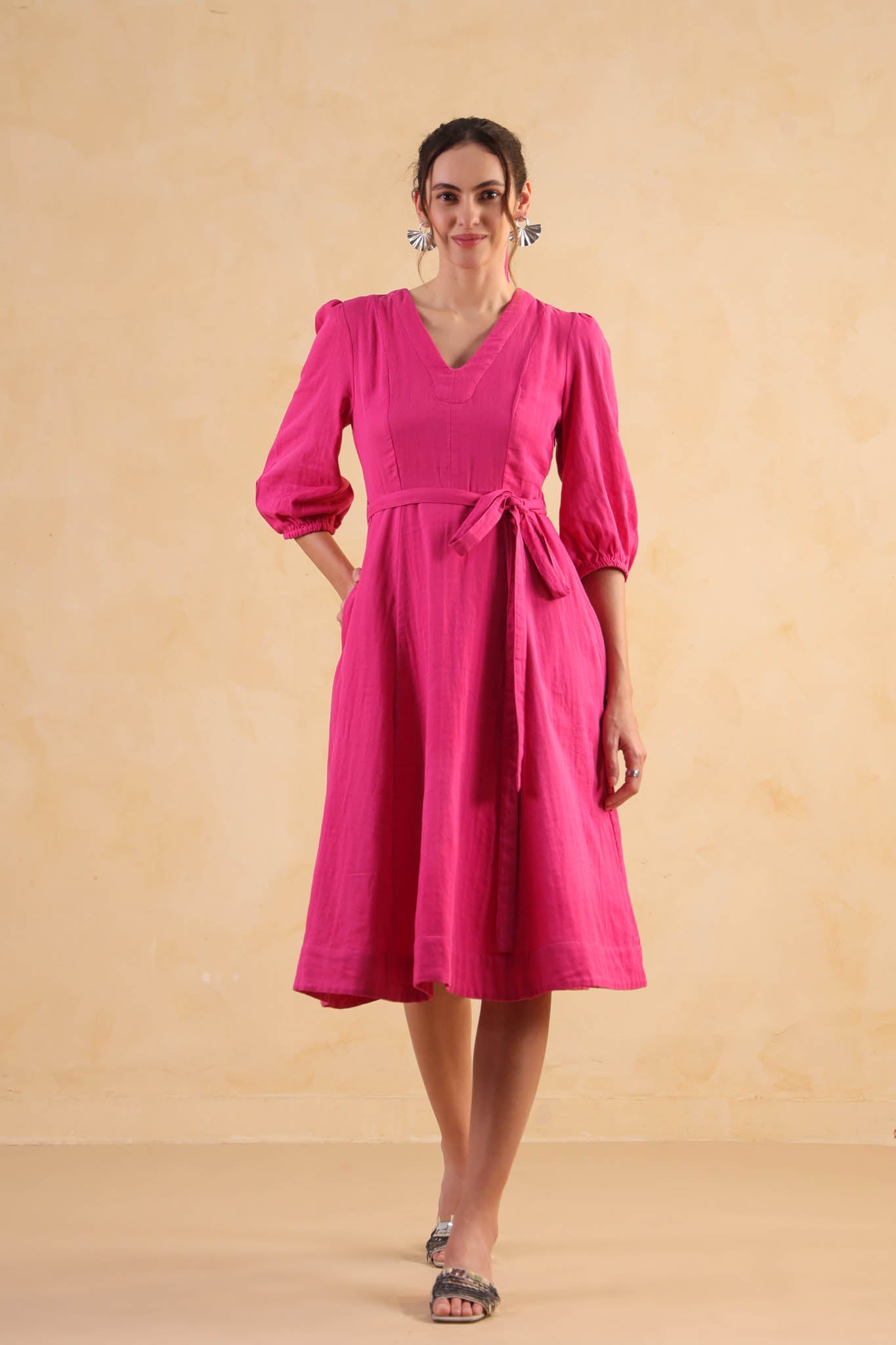 Aureline Dress – Fuchsia