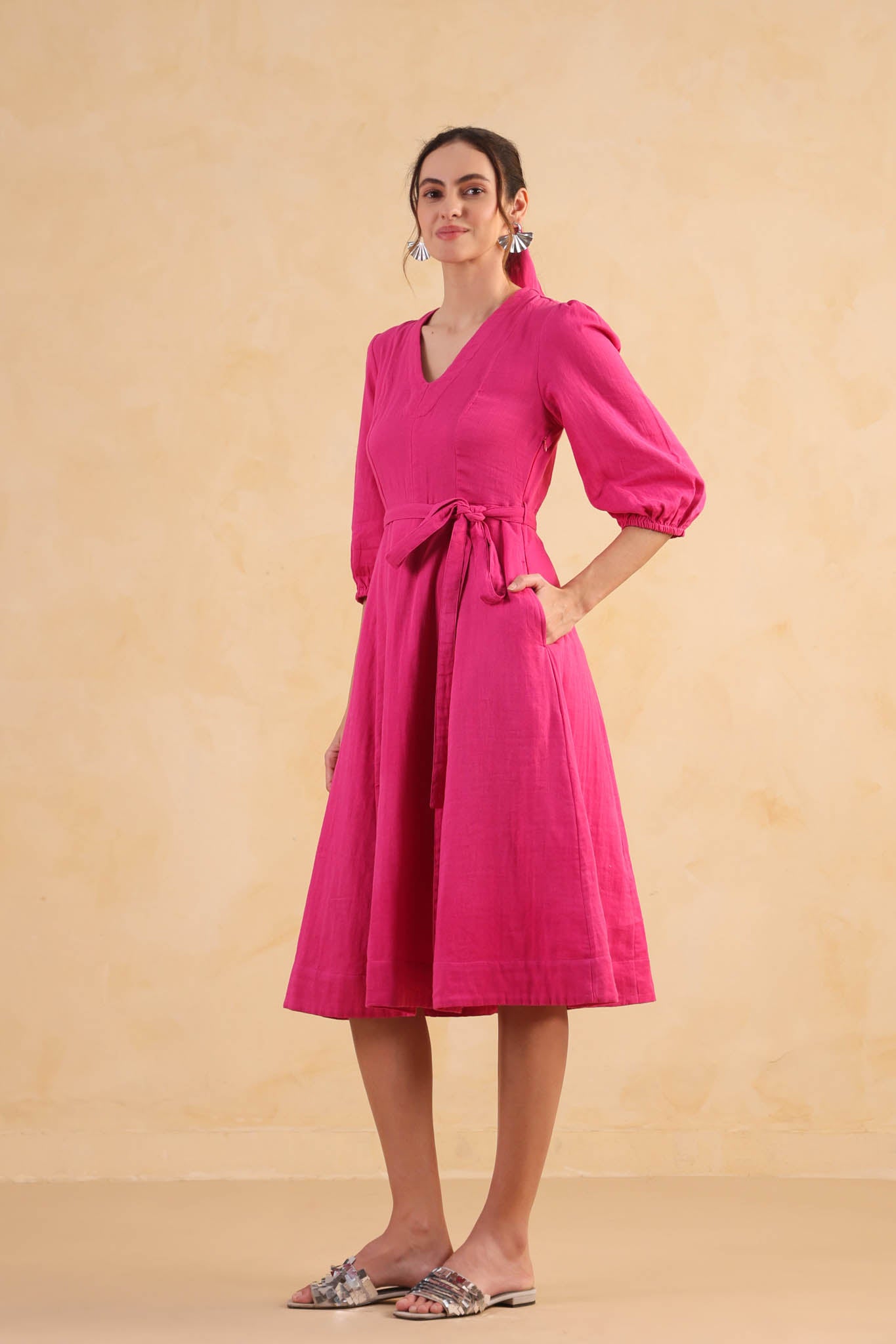 Aureline Dress – Fuchsia
