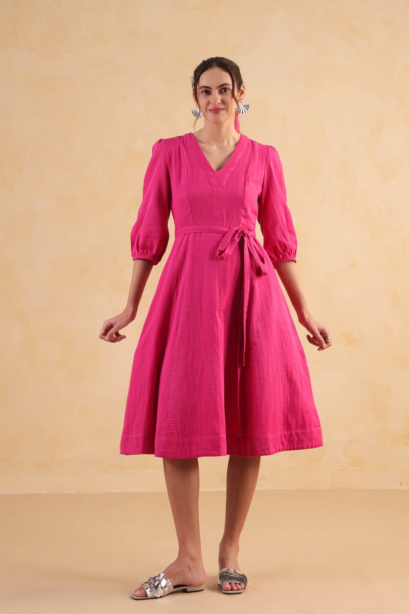 Aureline Dress – Fuchsia