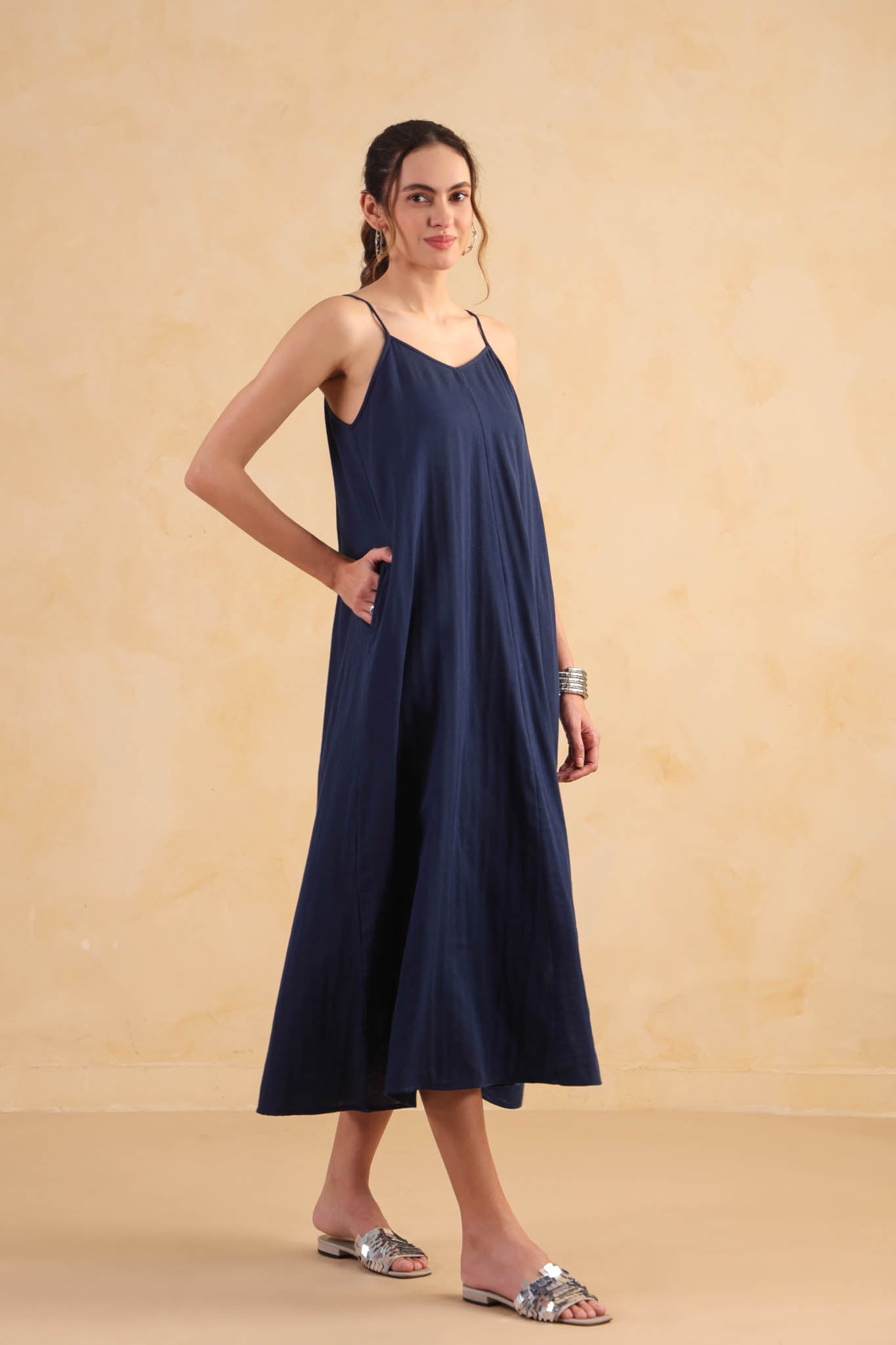 Slip Dress – Navy Blue