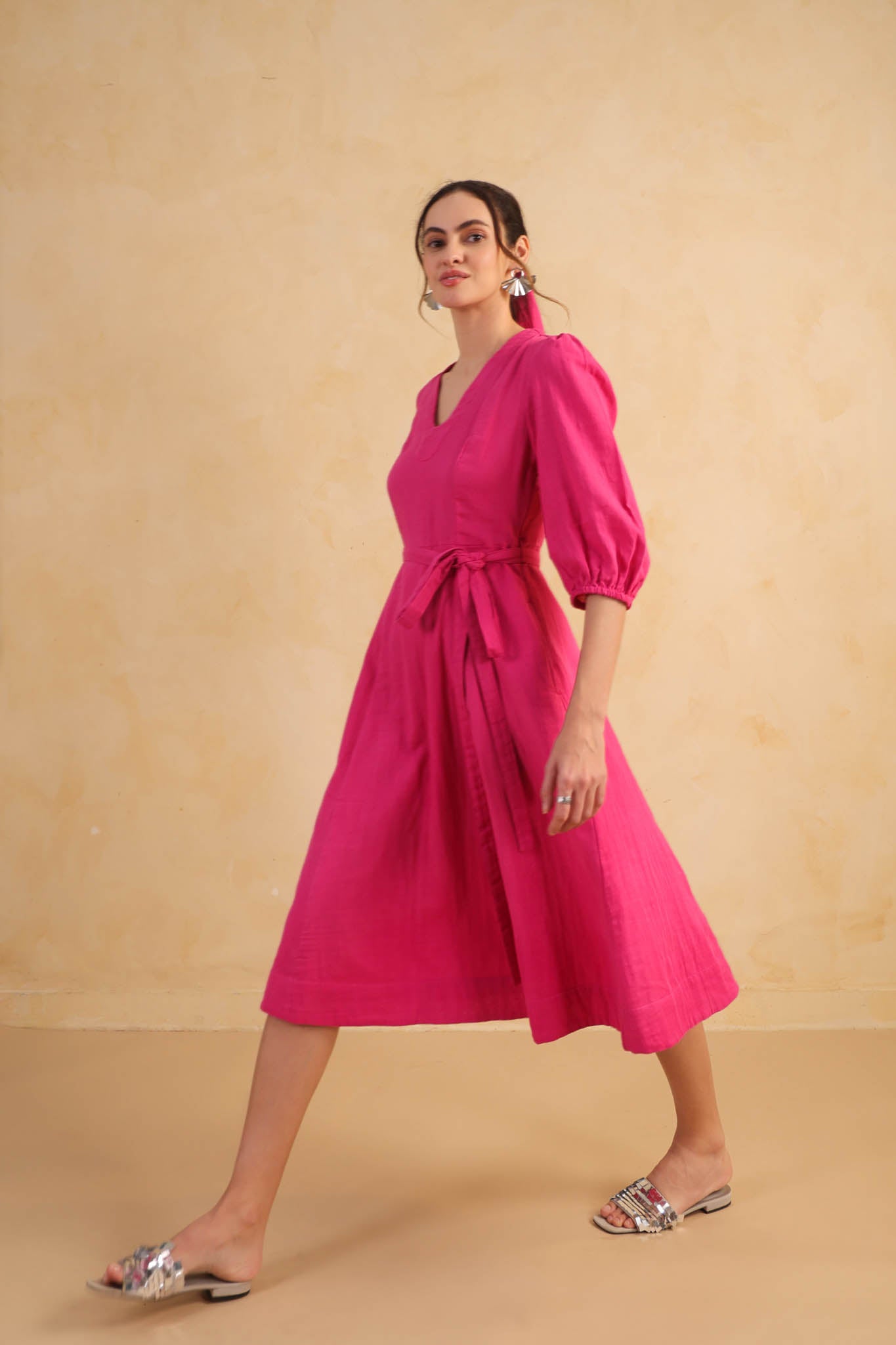 Aureline Dress – Fuchsia
