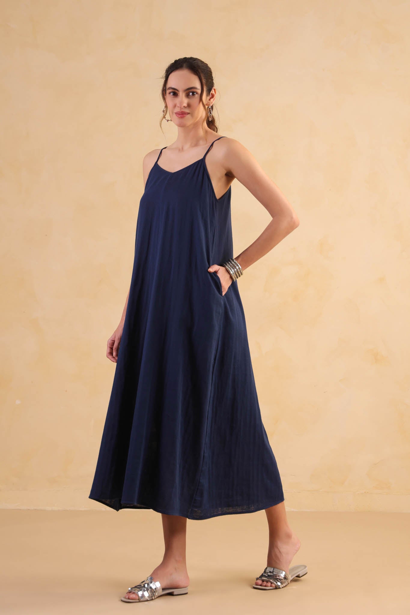 Slip Dress – Navy Blue