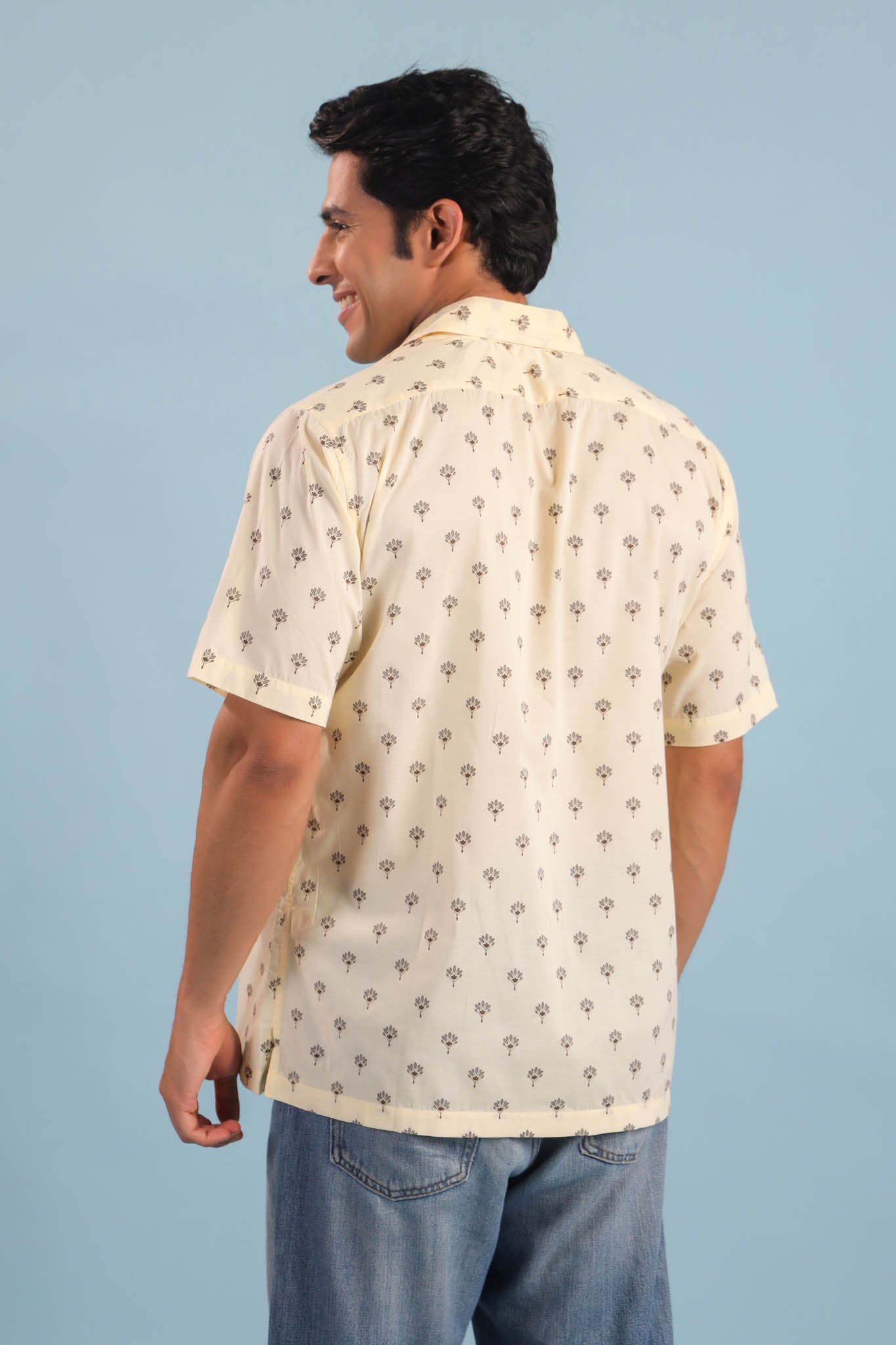Classic Buti Cotton Shirt - Yellow