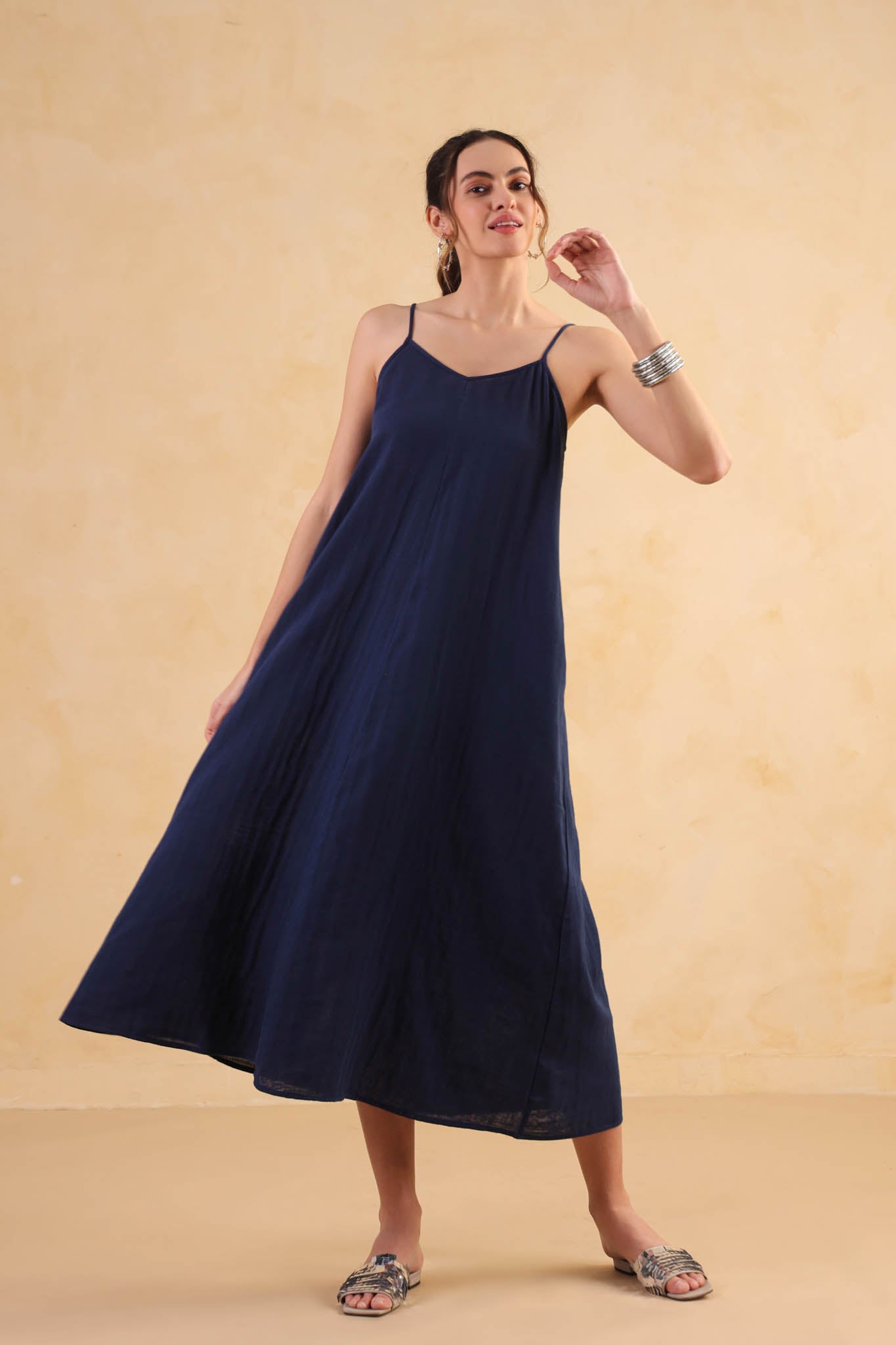 Slip Dress – Navy Blue