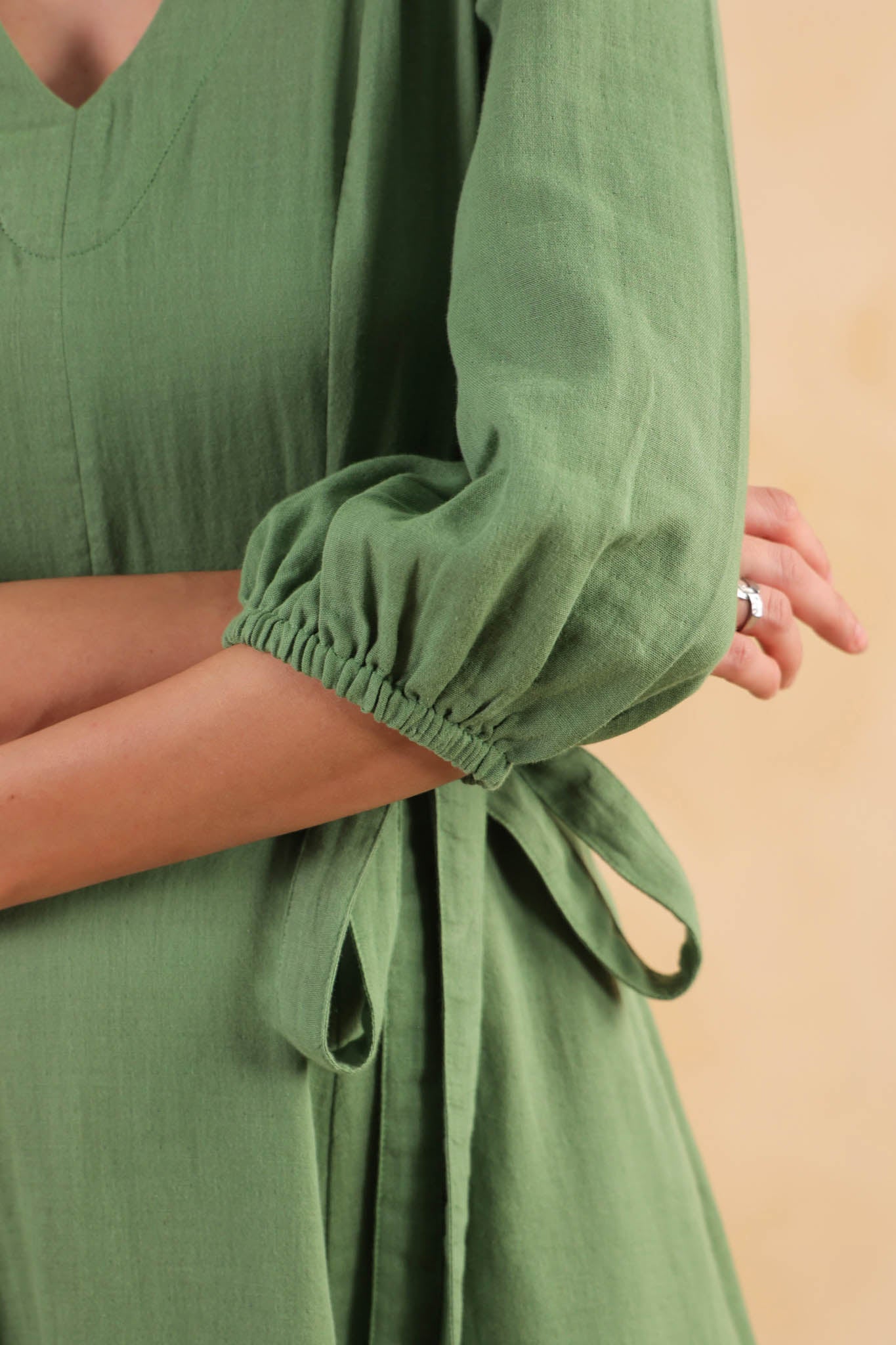 Aureline Dress – Turf Green