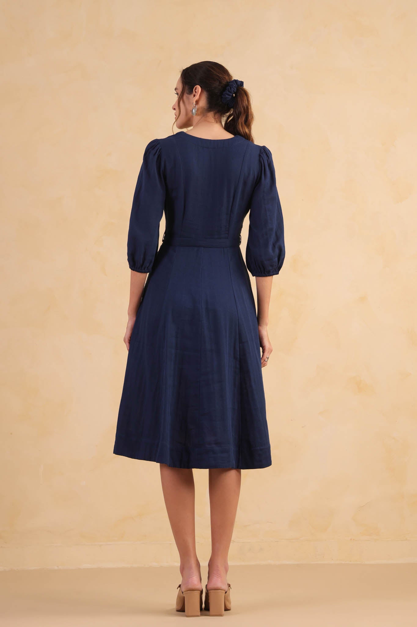Aureline Dress – Navy Blue