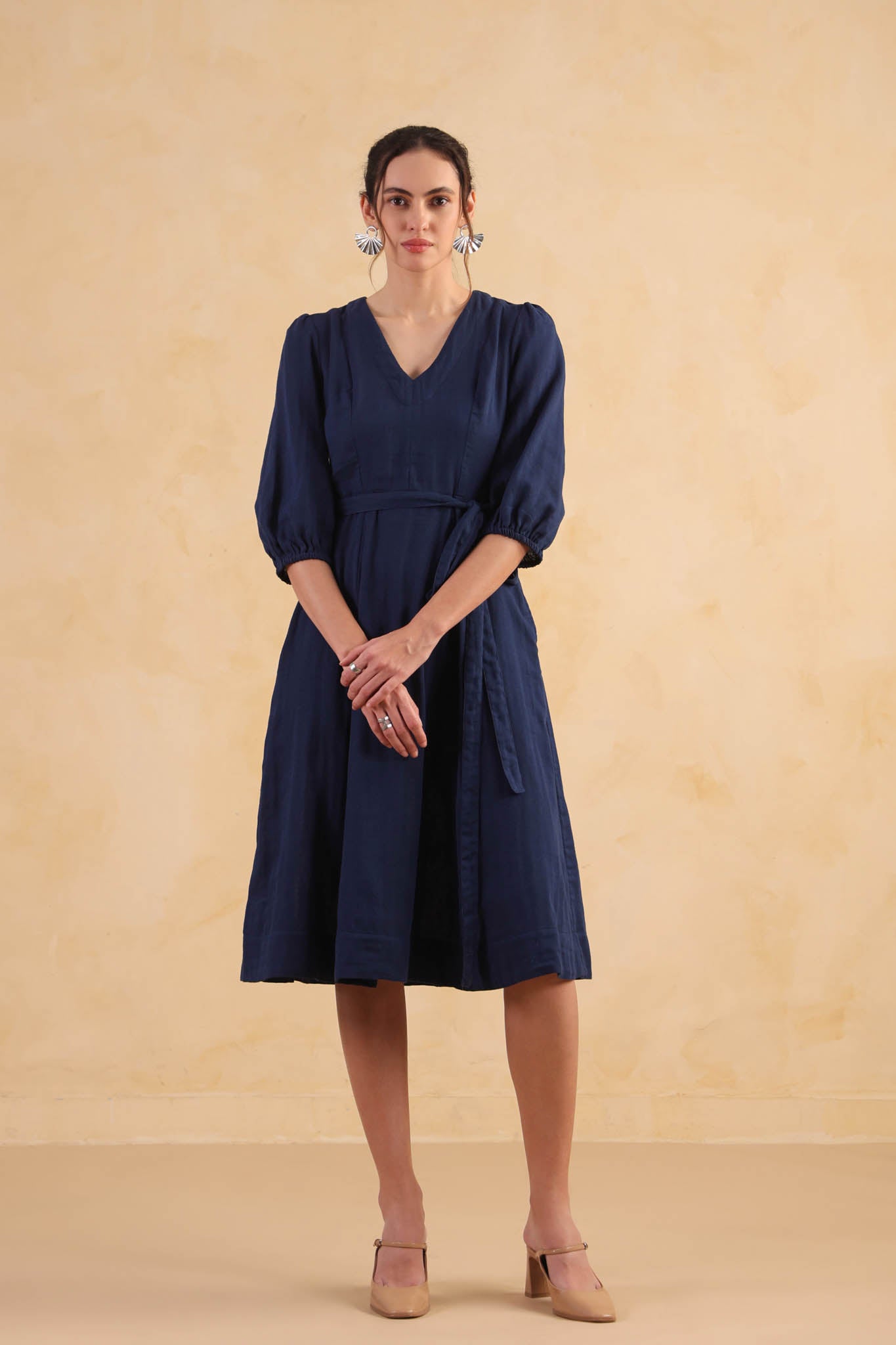 Aureline Dress – Navy Blue