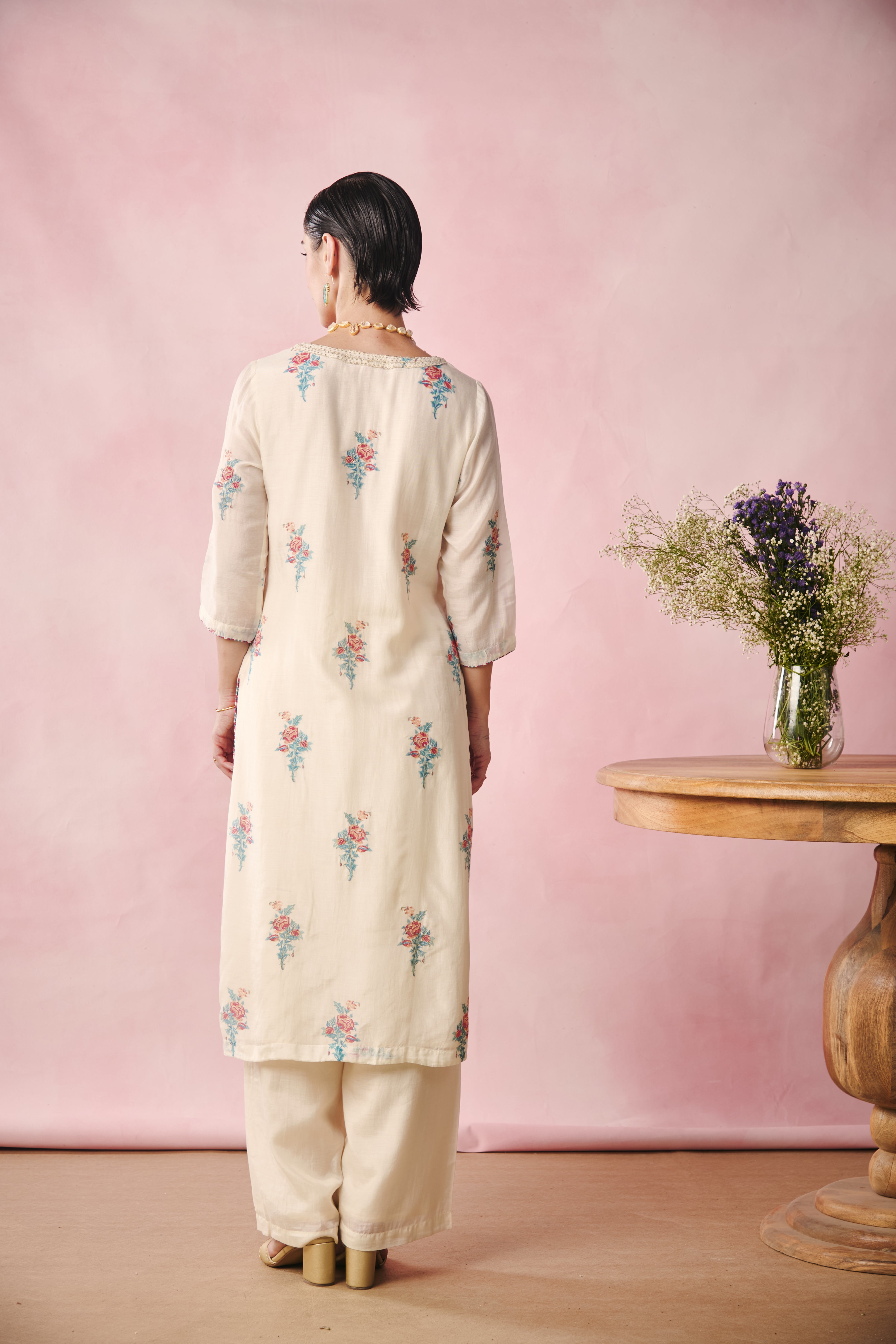 Noor Kurta - Creme