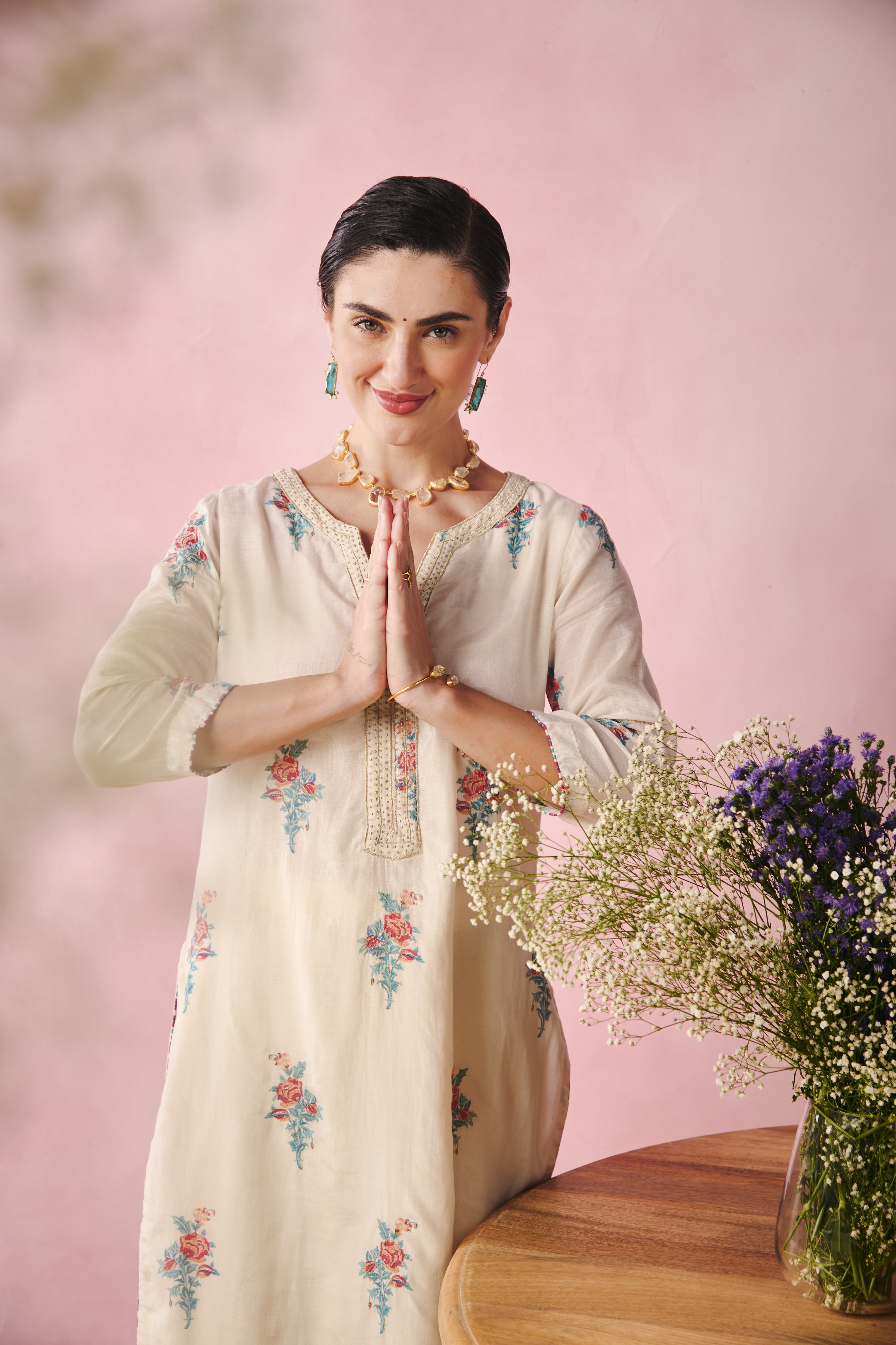 Noor Kurta - Creme