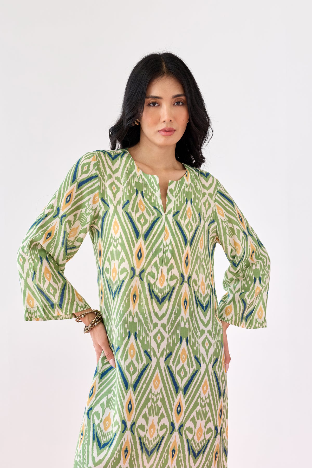 Classic Viscose Kurta – Green