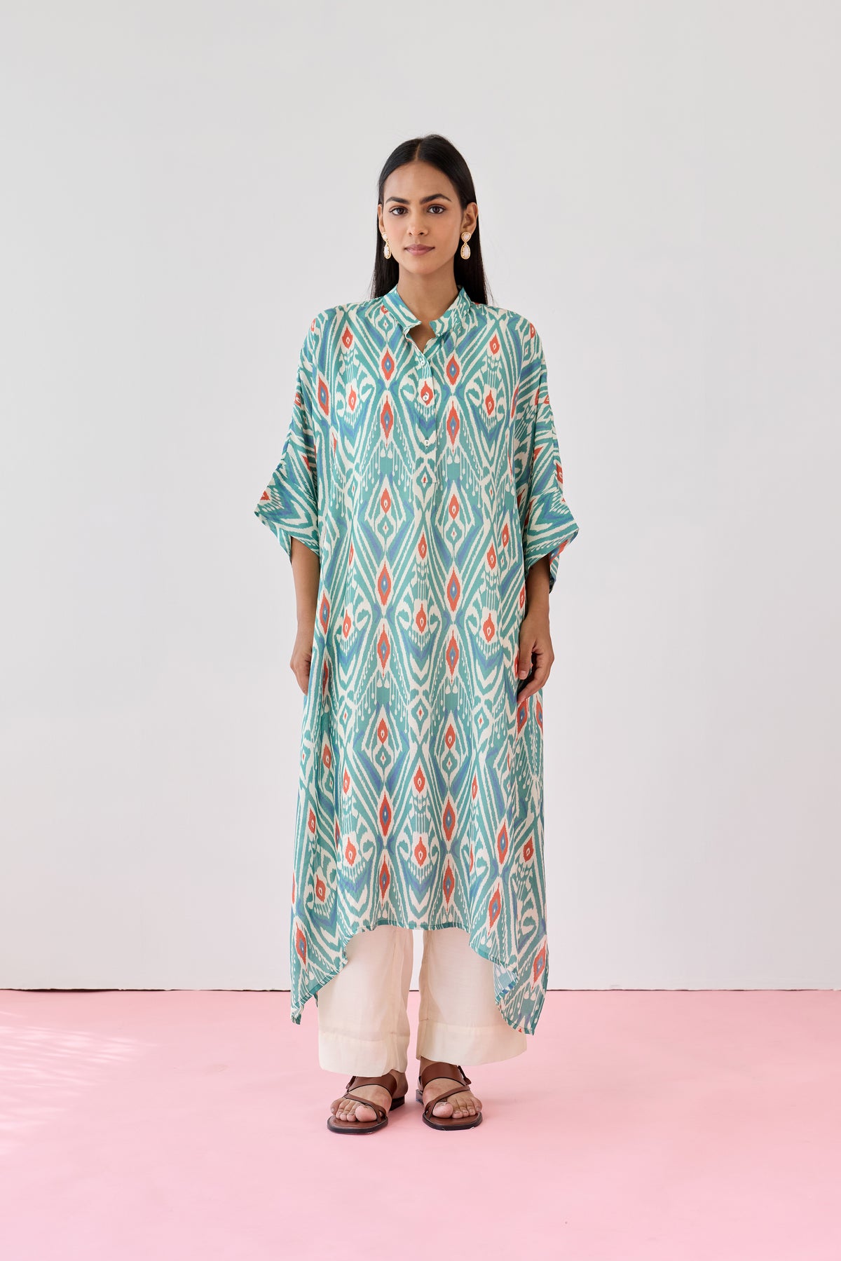 Maxi Viscose Kaftan – Green