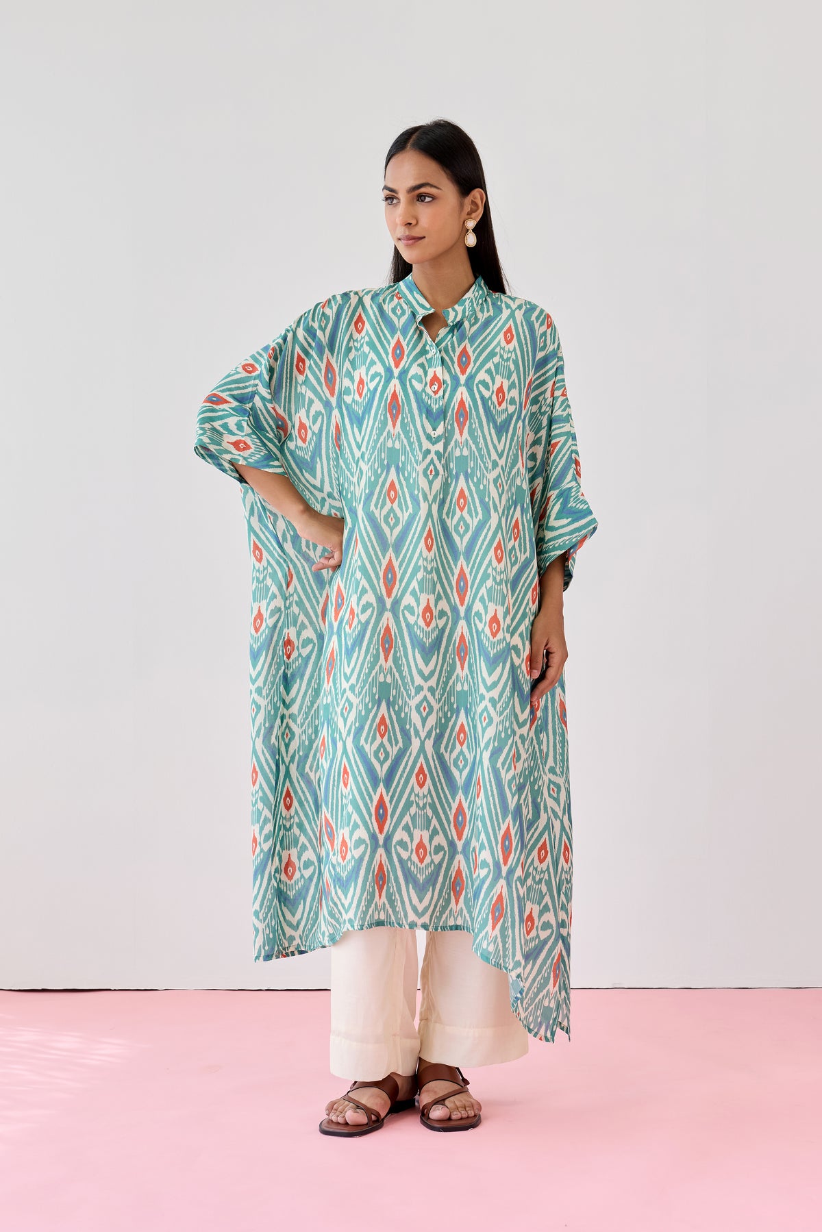 Maxi Viscose Kaftan – Green