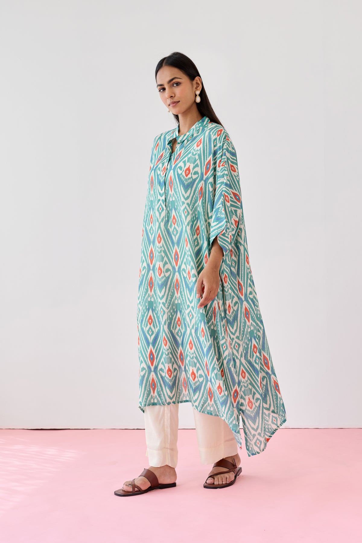 Maxi Viscose Kaftan – Green