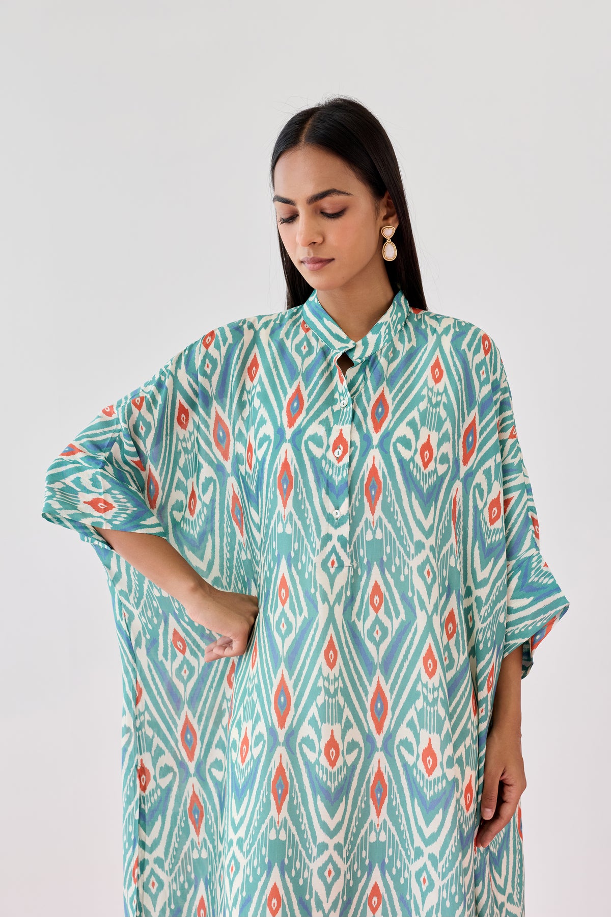 Maxi Viscose Kaftan – Green