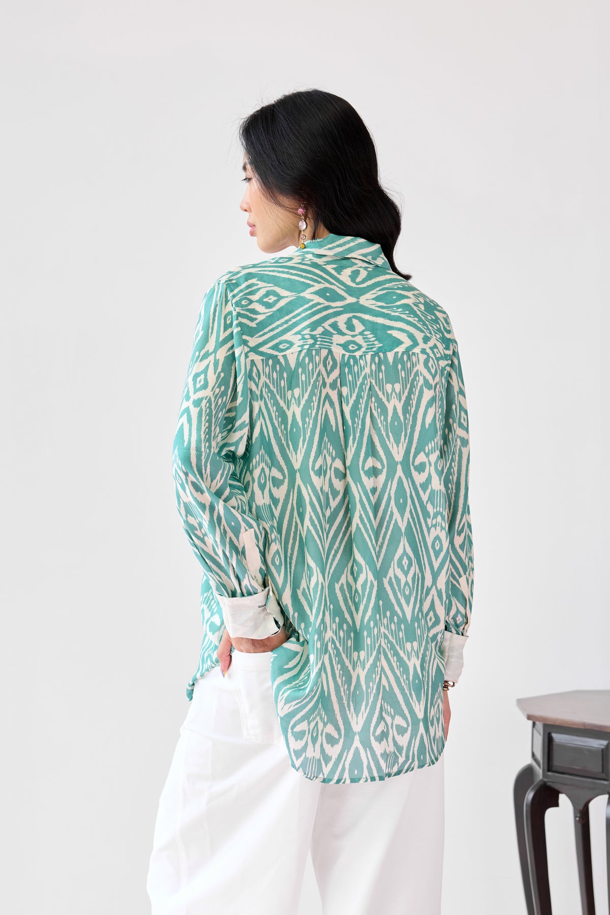 Oxford Viscose Shirt - Sea Green