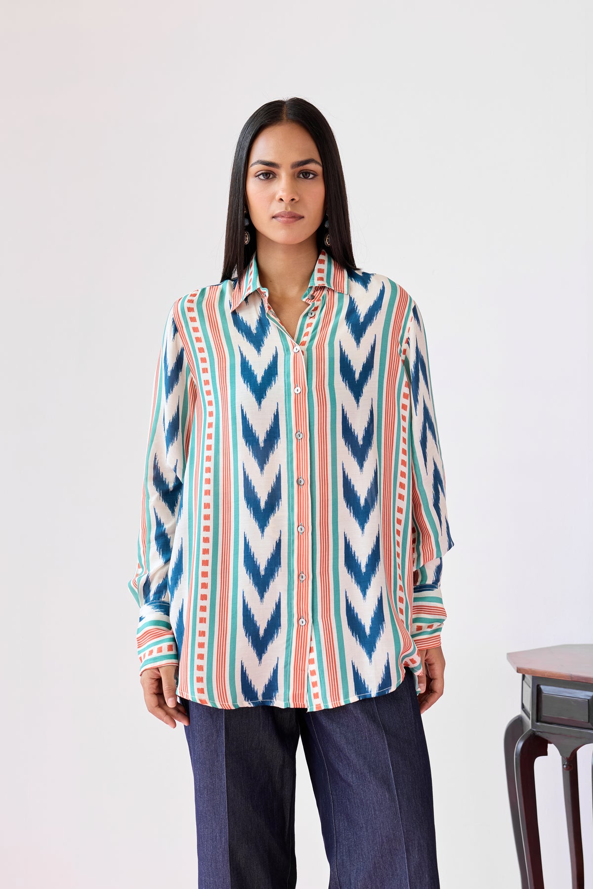 Oxford Viscose Shirt - Angora